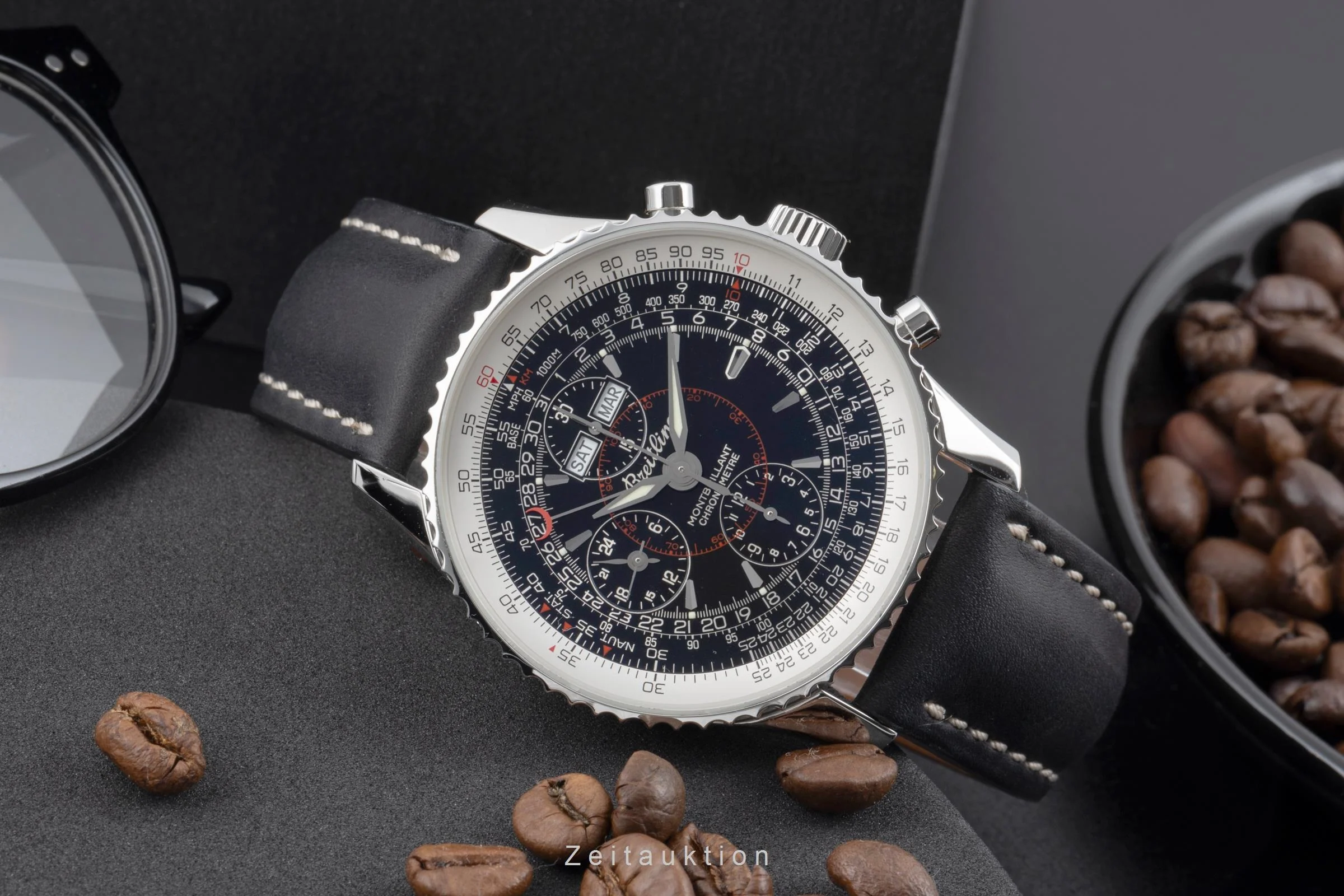 Breitling Montbrillant Datora  chronograph steel automatic men's watch A21330  [2504813] - Image 3