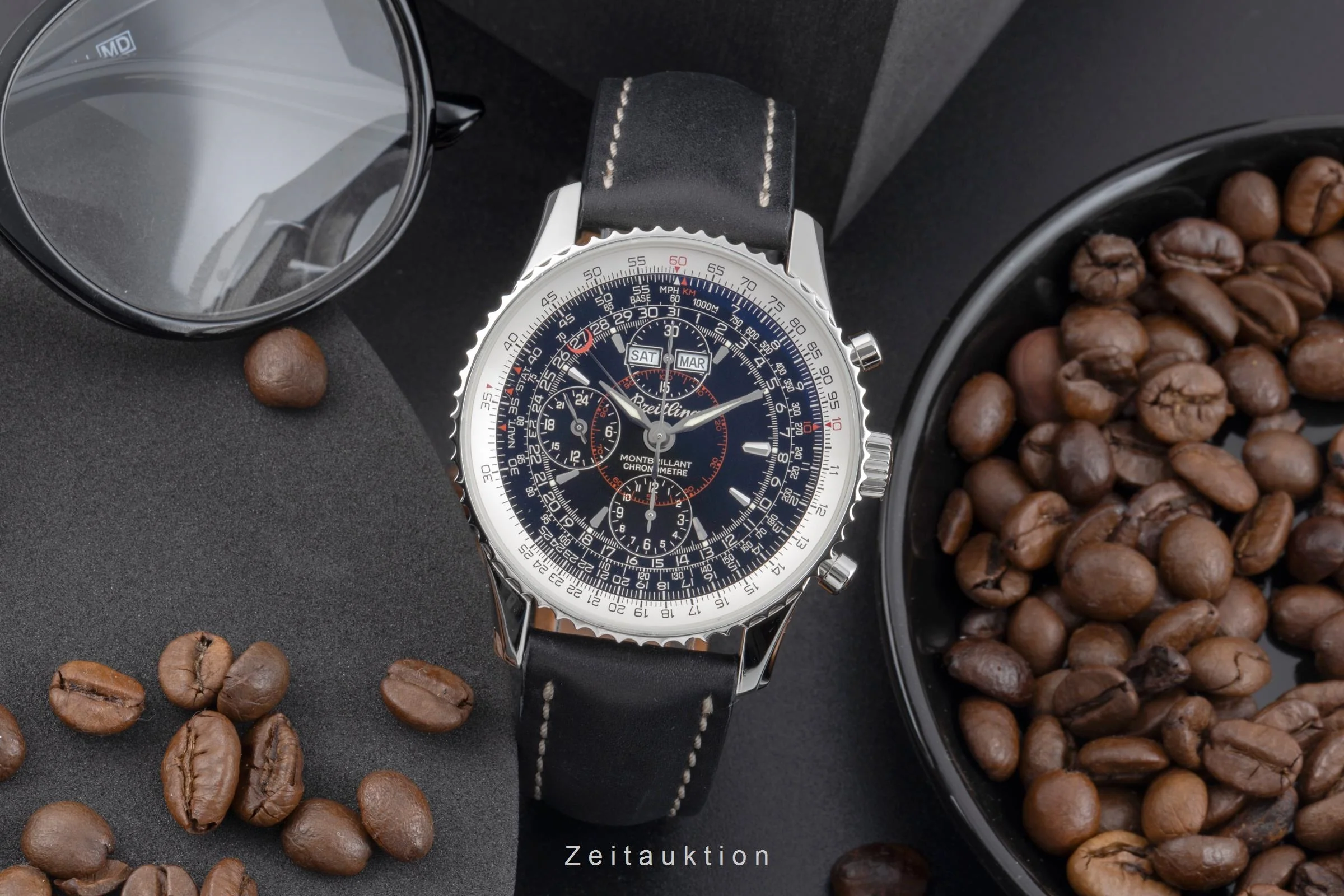 Breitling Montbrillant Datora  chronograph steel automatic men's watch A21330  [2504813] - Image 4