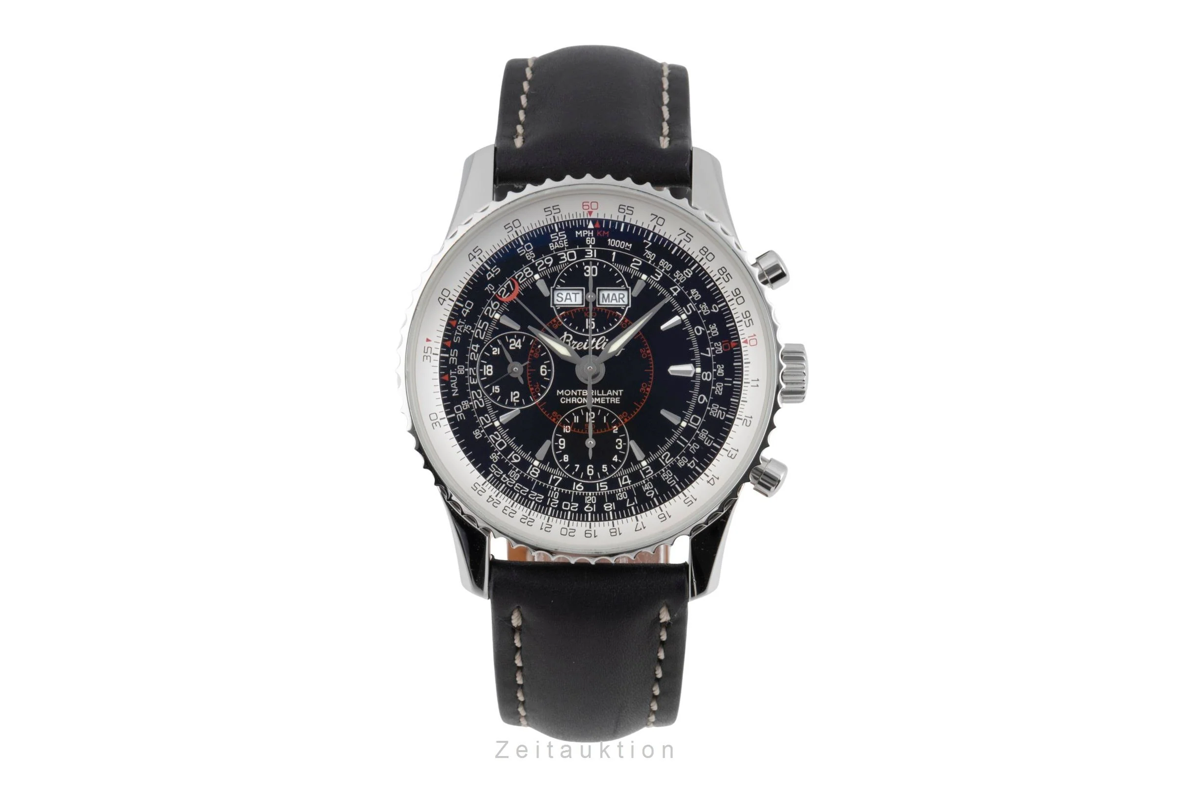 Breitling Montbrillant Datora  chronograph steel automatic men's watch A21330  [2504813] - Image 5