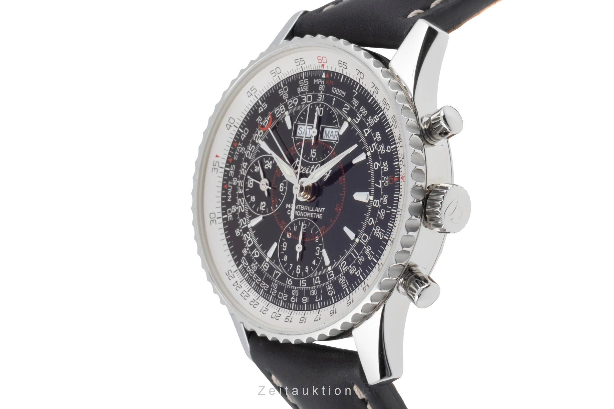 Breitling Montbrillant Datora  chronograph steel automatic men's watch A21330  [2504813] - Image 7