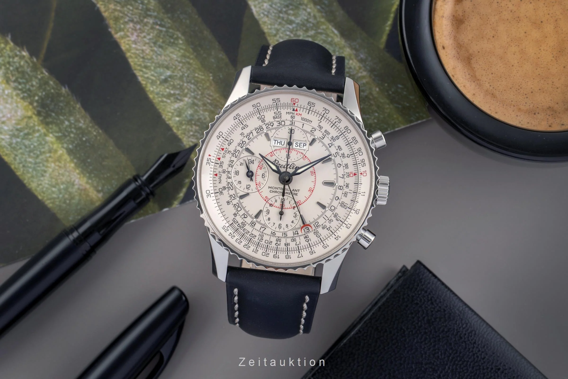 Breitling Montbrillant Datora  chronograph steel automatic men's watch A21330 A213G18NP  [2502993] - Image 4