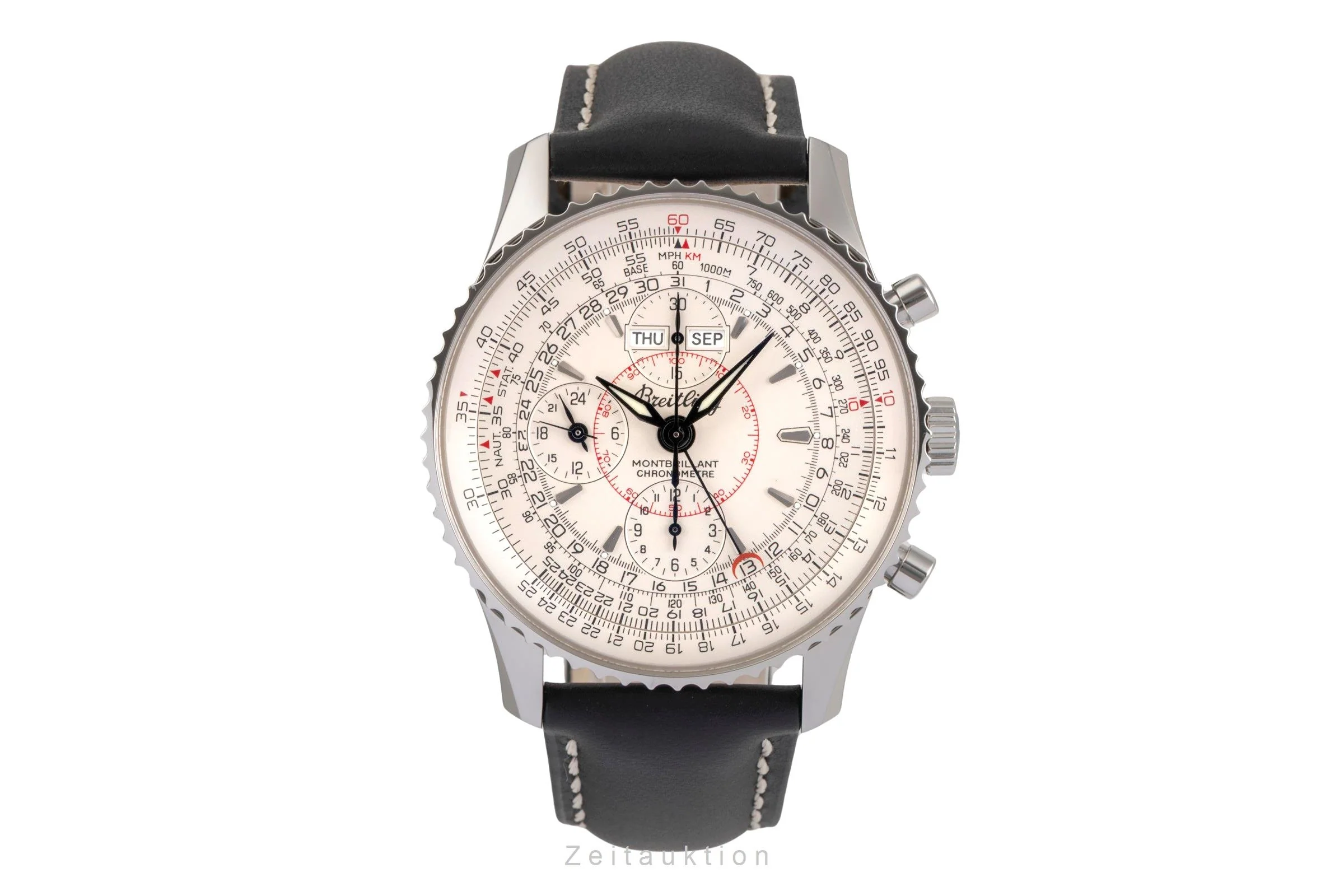 Breitling Montbrillant Datora  chronograph steel automatic men's watch A21330 A213G18NP  [2502993] - Image 5