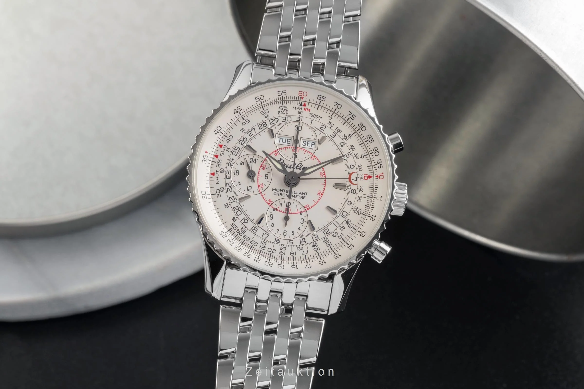 Breitling Montbrillant Datora  chronograph steel automatic men's watch A21330  A213G18NP  [2503295] - Image 2