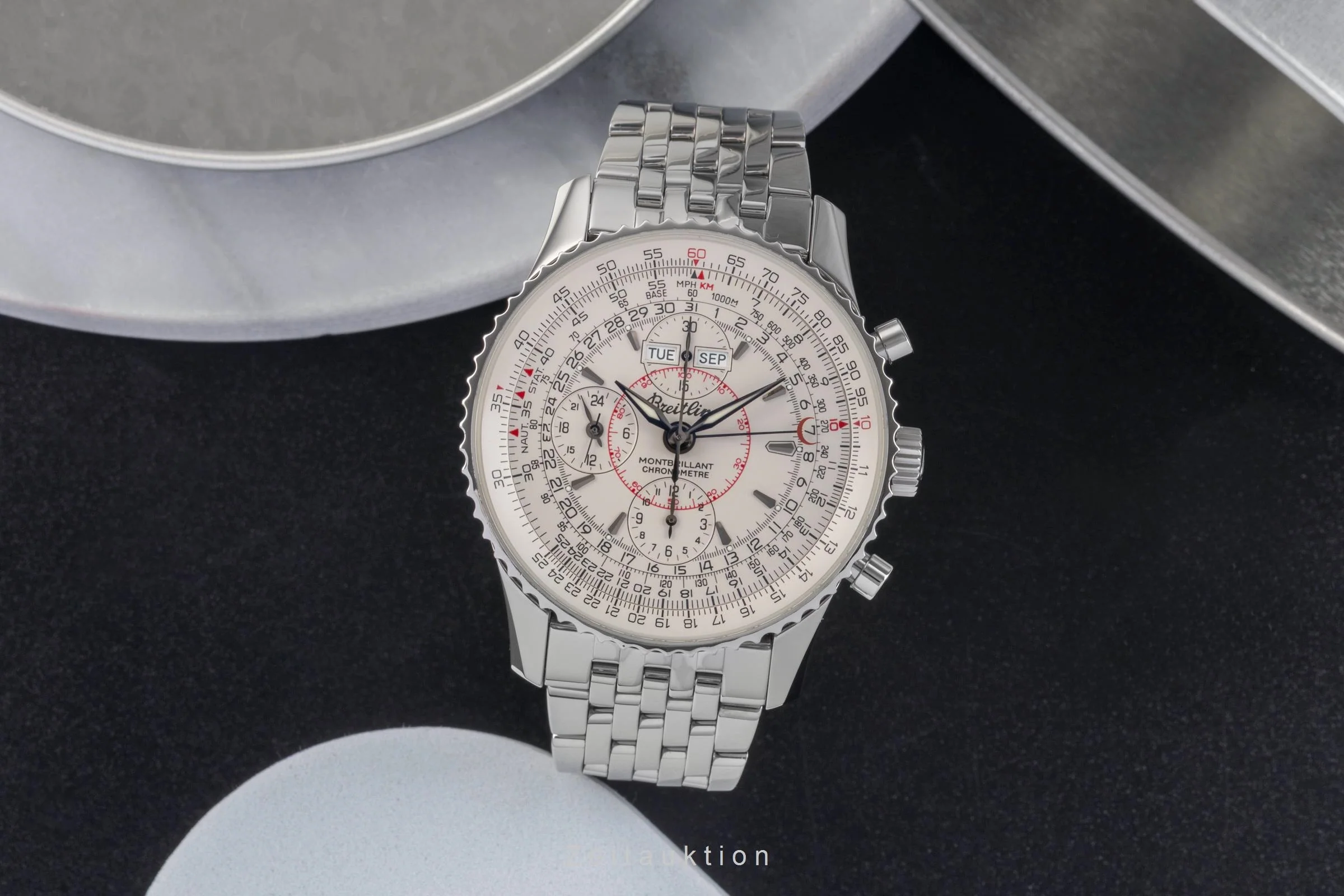 Breitling Montbrillant Datora  chronograph steel automatic men's watch A21330  A213G18NP  [2503295] - Image 4