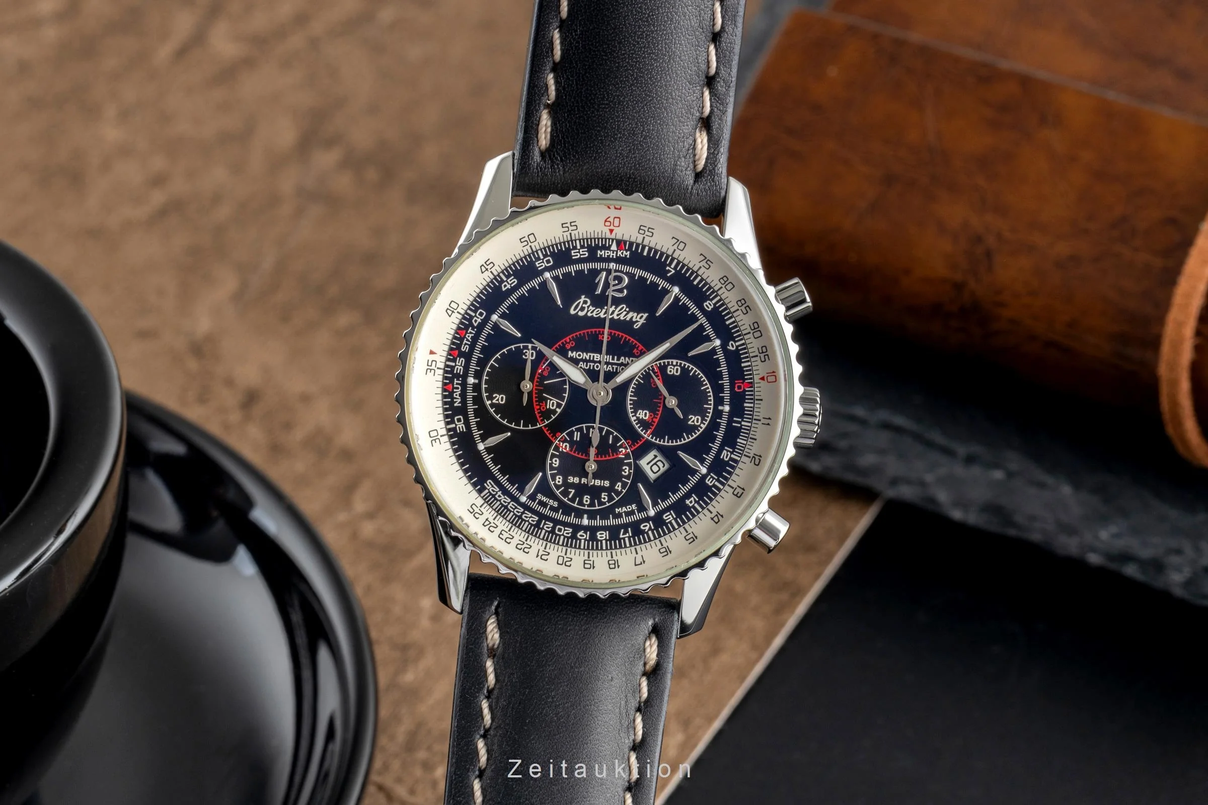Breitling Montbrillant steel automatic men's watch A41030  [2503634] - Image 2