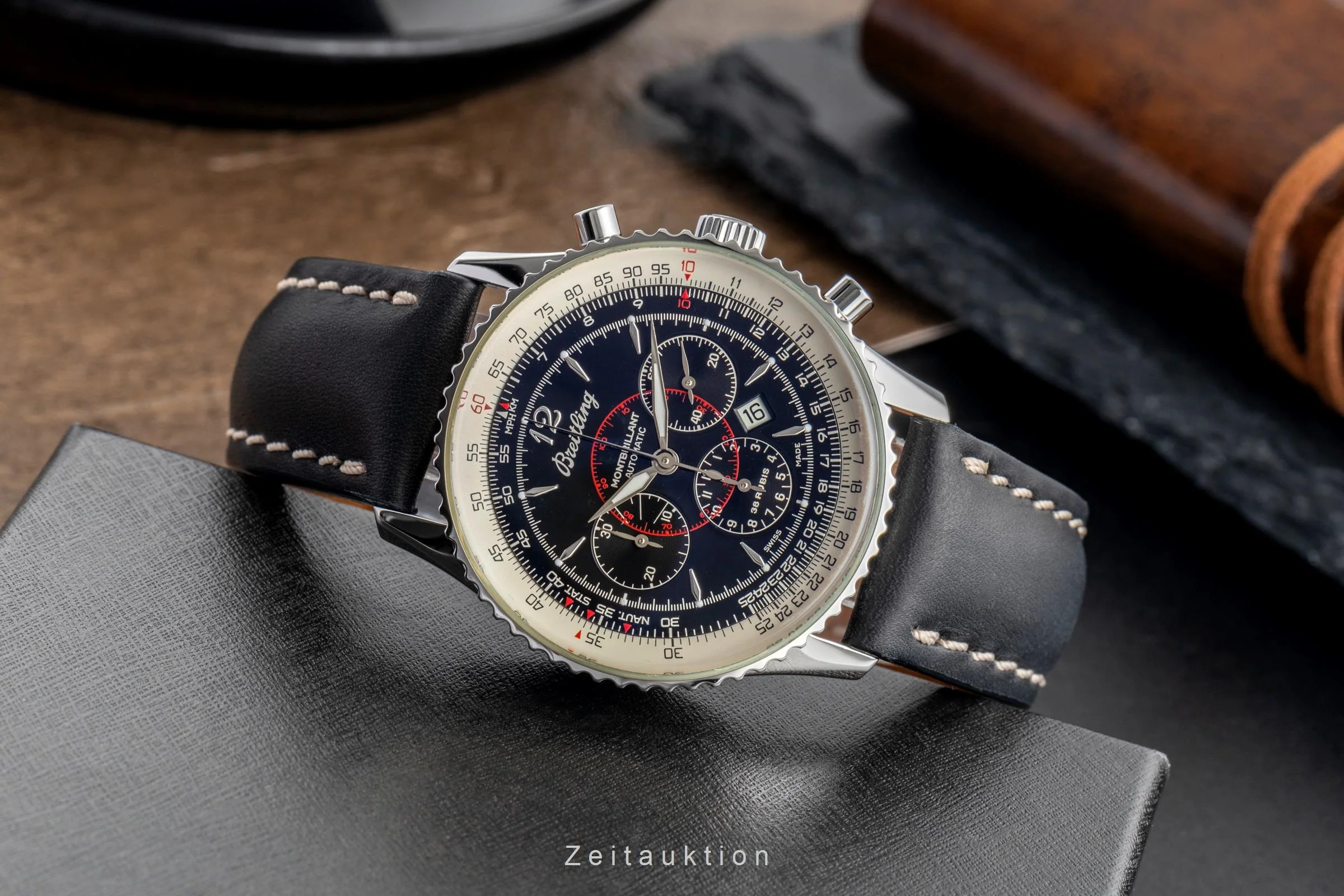 Breitling Montbrillant steel automatic men's watch A41030  [2503634] - Image 3