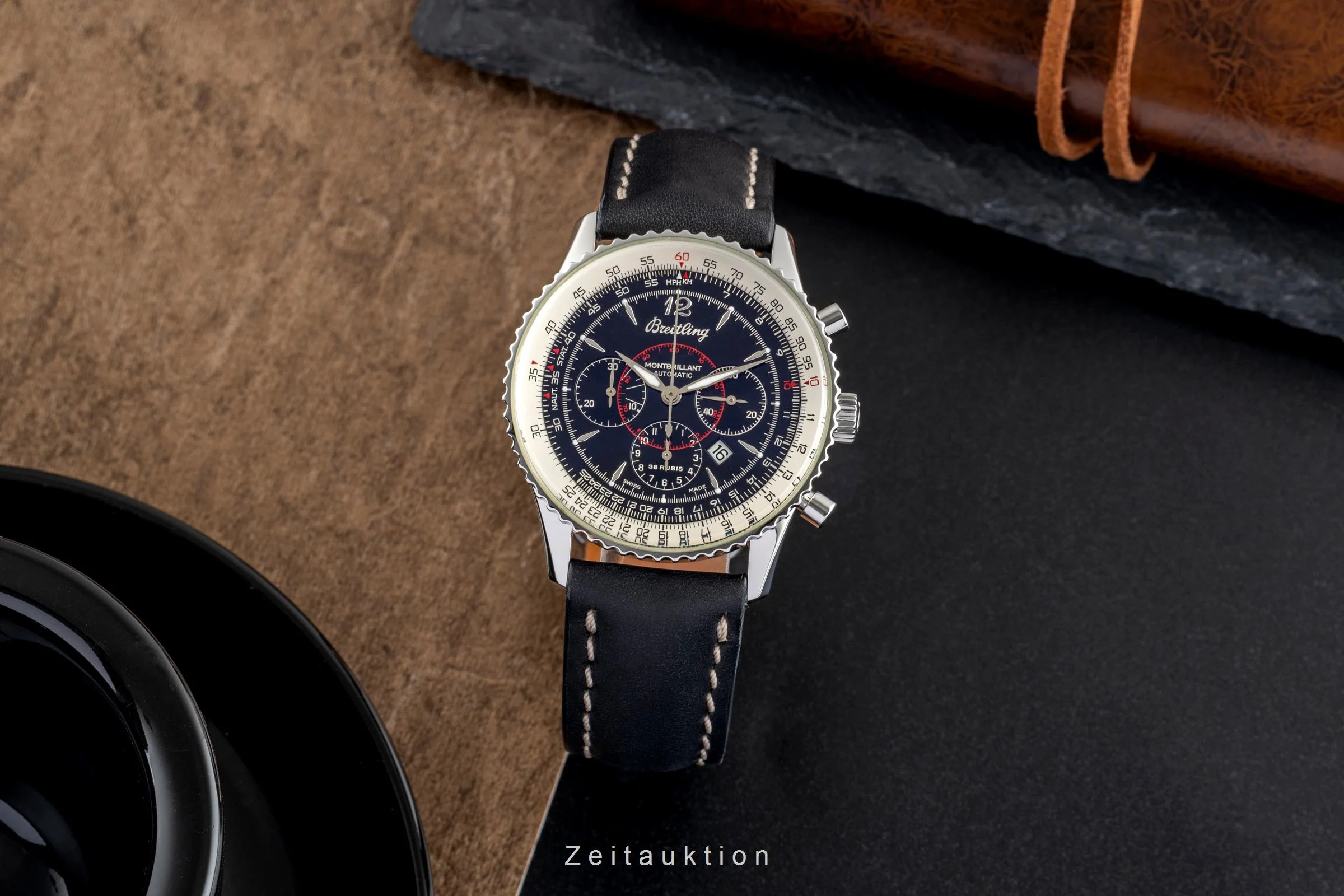 Breitling Montbrillant steel automatic men's watch A41030  [2503634] - Image 4