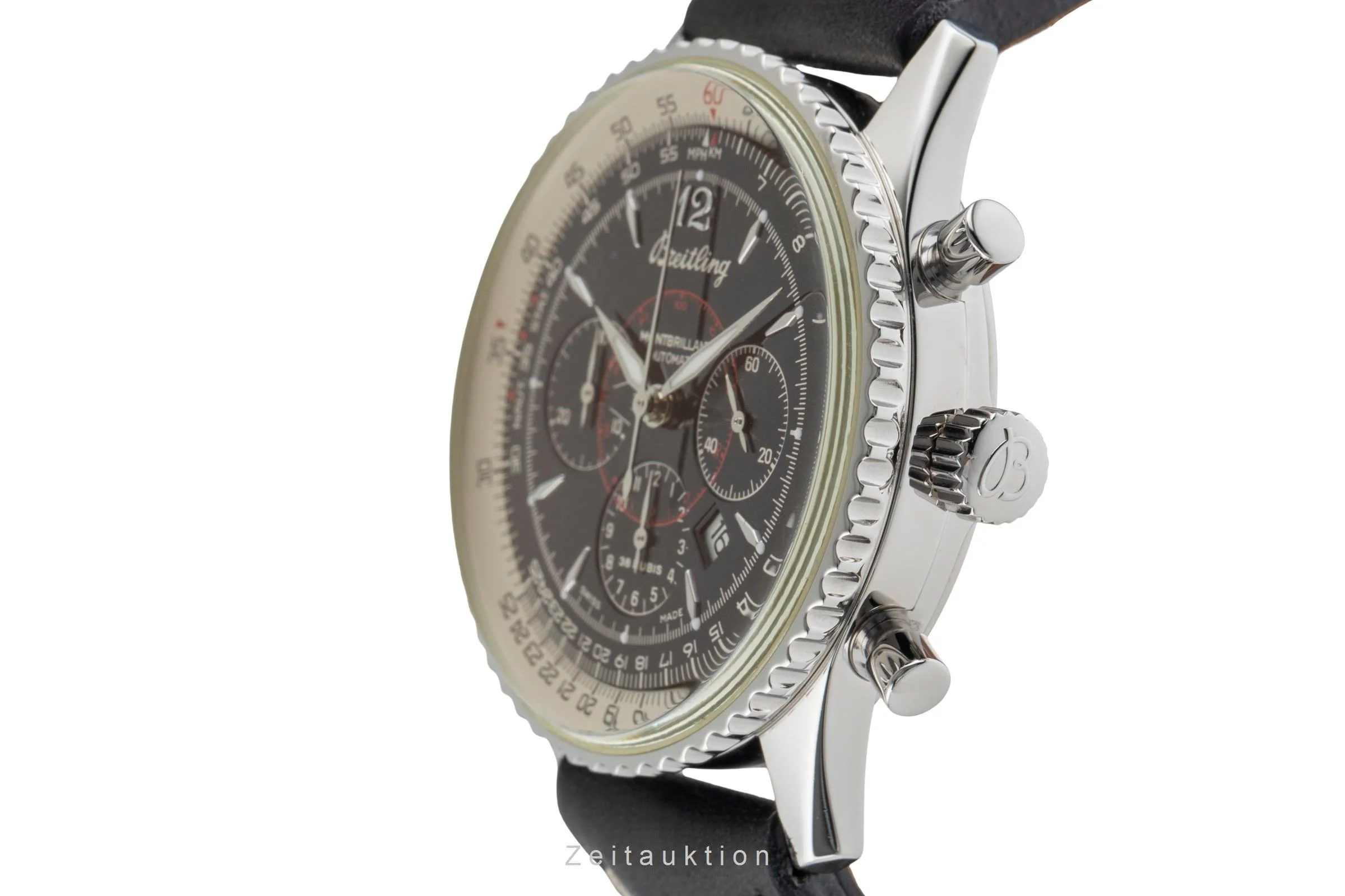 Breitling Montbrillant steel automatic men's watch A41030  [2503634] - Image 7