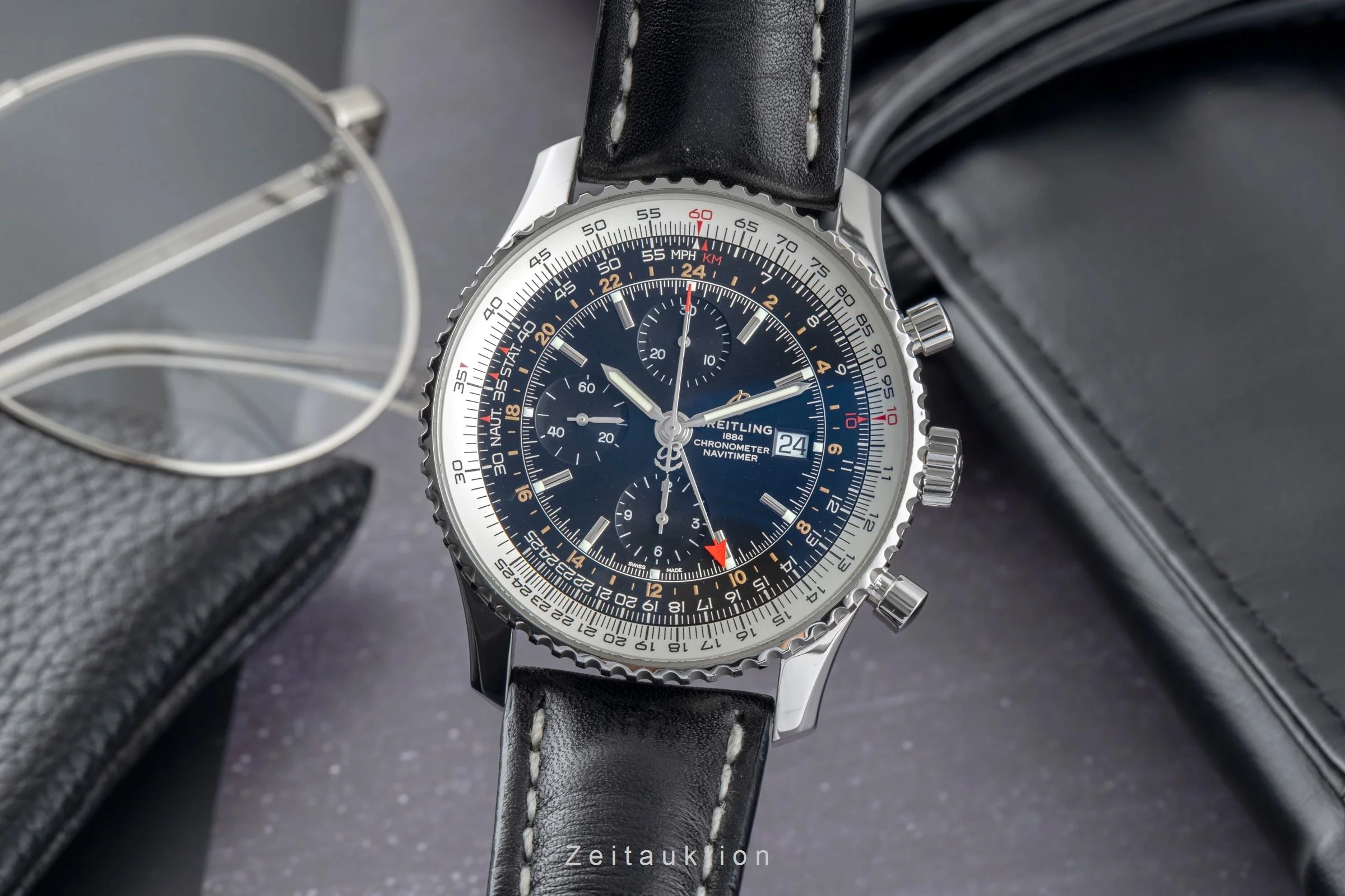 Breitling Navitimer 01 46 chronograph steel automatic men's watch A24322 121B2A1  [2505351] - Image 2
