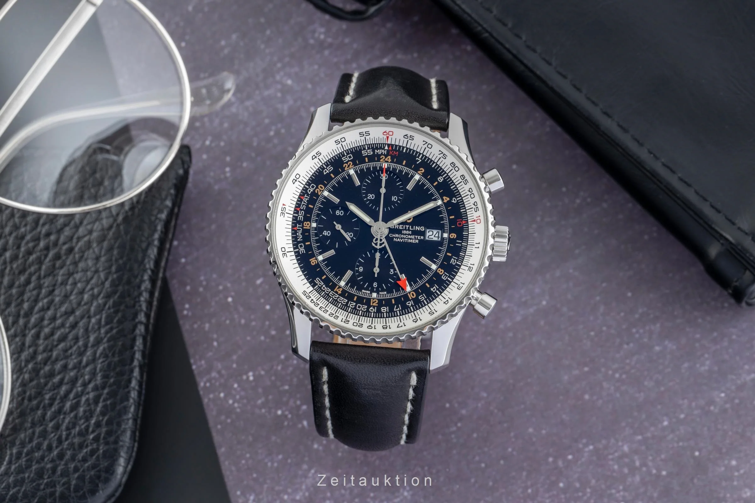 Breitling Navitimer 01 46 chronograph steel automatic men's watch A24322 121B2A1  [2505351] - Image 4