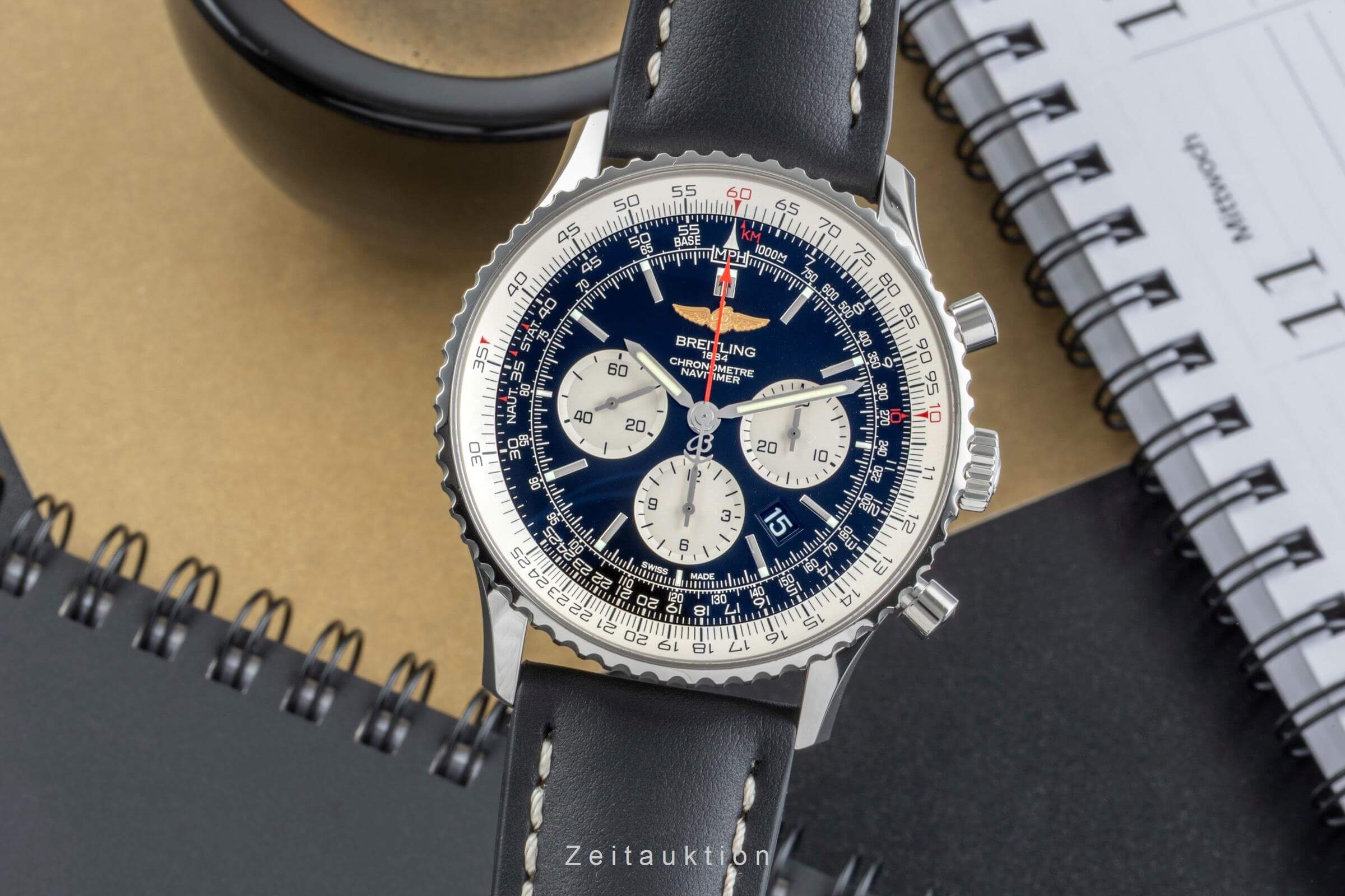 Breitling Navitimer 01 46 chronograph steel automatic men's watch AB012721/BD09 LP: 9150EUR  [2502102] - Image 2