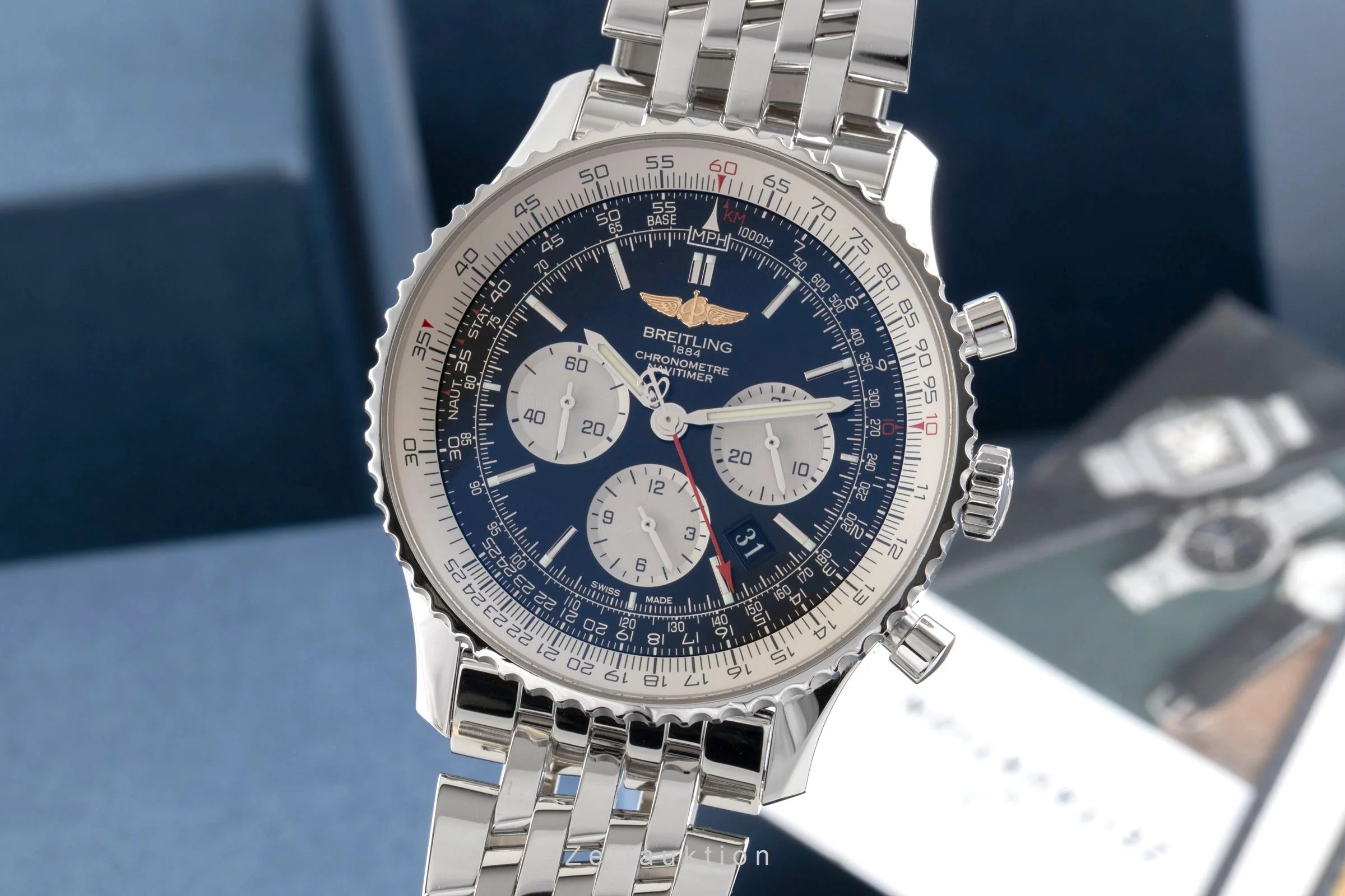 Breitling Navitimer 01 46 chronograph steel automatic men's watch AB012721/BD09 LP: 9850EUR  [2600457] - Image 2