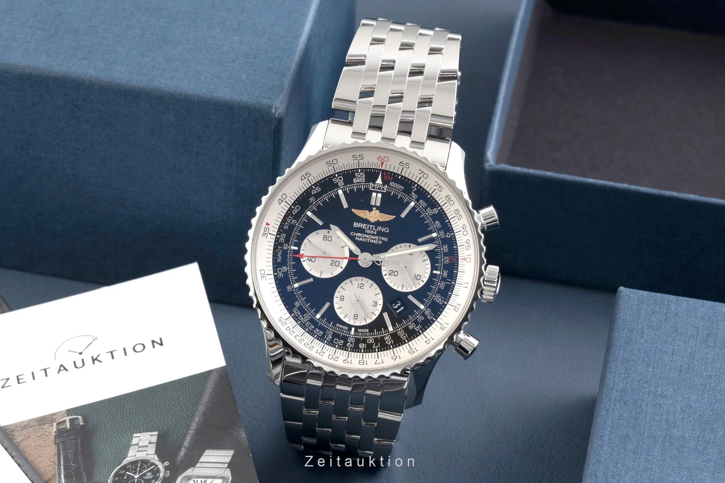 Breitling Navitimer 01 46 chronograph steel automatic men's watch AB012721/BD09 LP: 9850EUR  [2600457] - Image 4