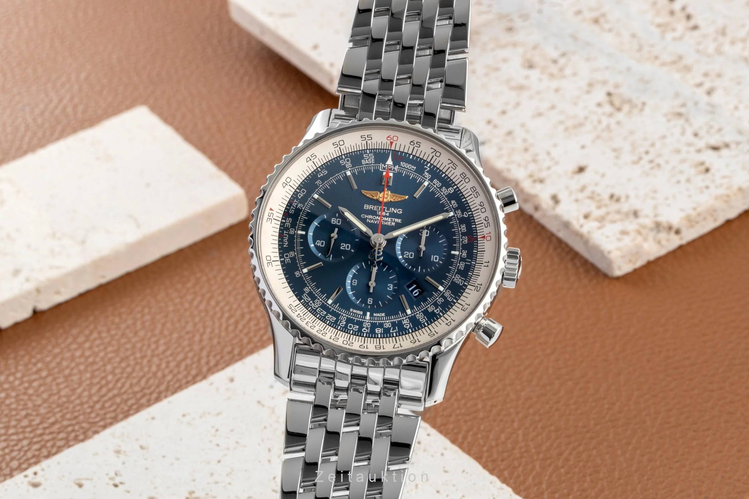 Breitling Navitimer 01 46 chronograph steel automatic men's watch AB012721/C889 LP: 9850EUR  [2600307] - Image 2