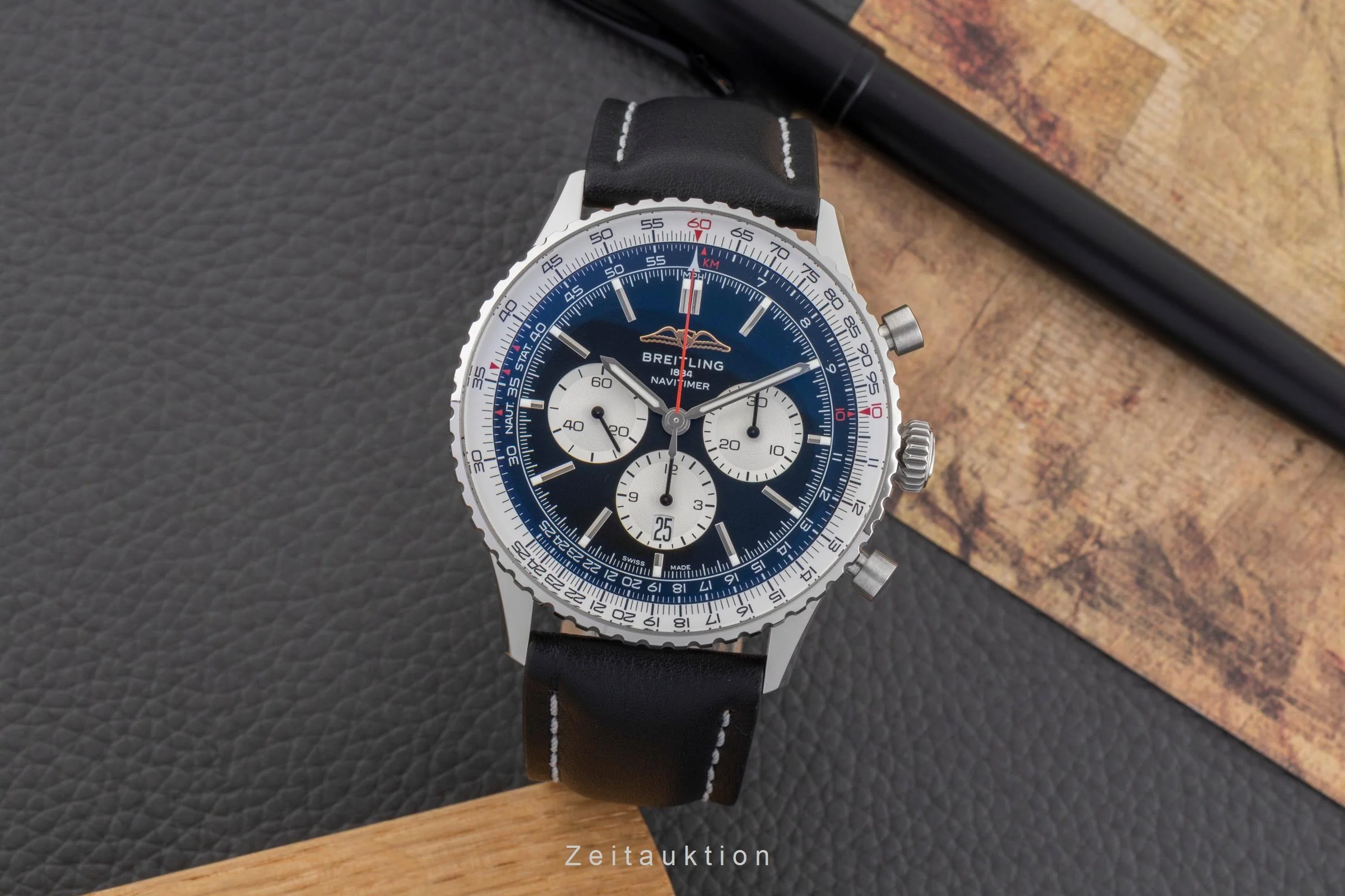 Breitling Navitimer 01 46 chronograph steel automatic men's watch AB0137  [2502497] - Image 4