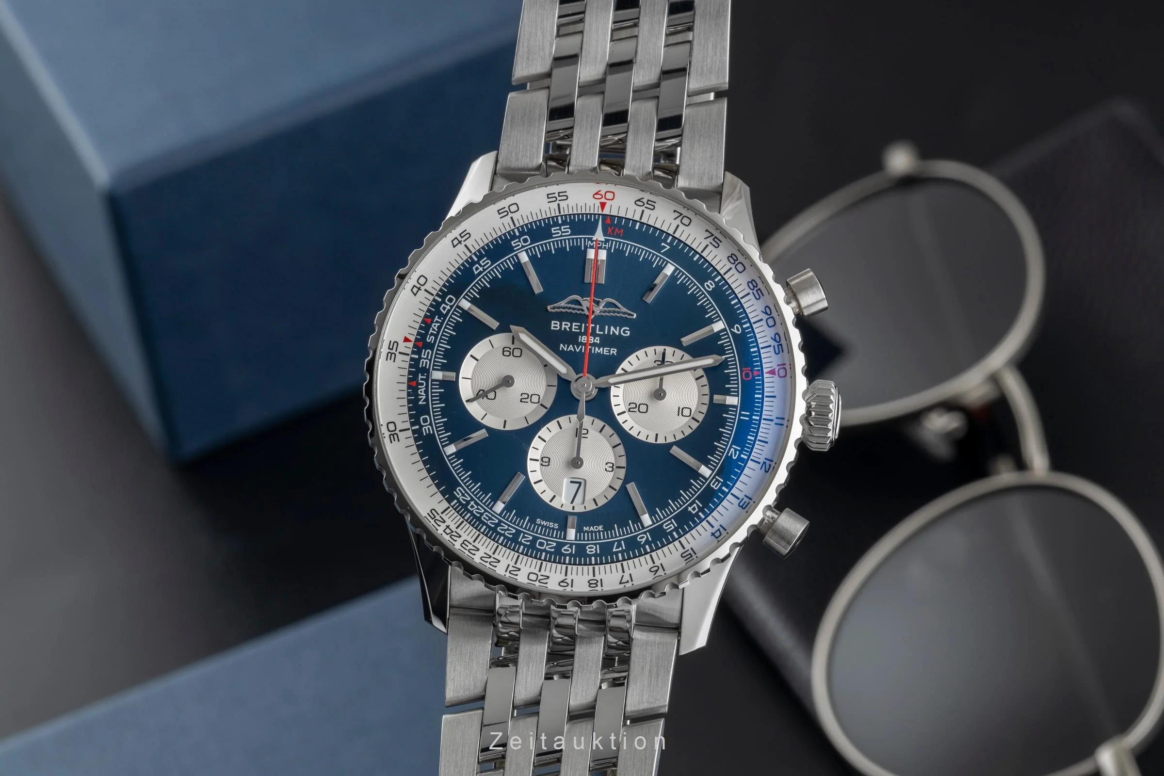 Breitling Navitimer 01 46 chronograph steel automatic men's watch AB0137 LP: 9650EUR  [2503098] - Image 2