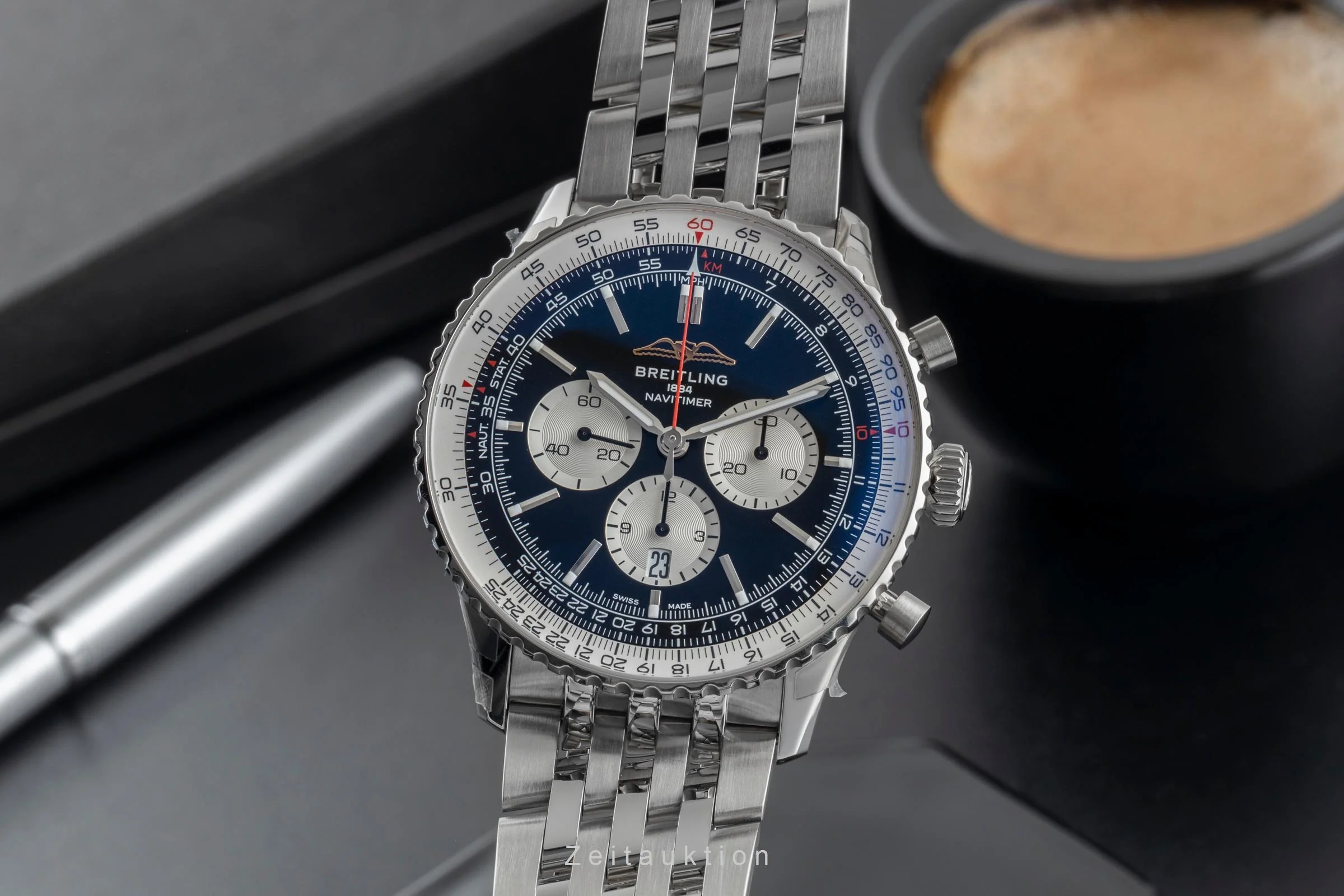 Breitling Navitimer 01 46 chronograph steel automatic men's watch AB0137211B1A1 LP: 9650EUR  [2503279] - Image 2