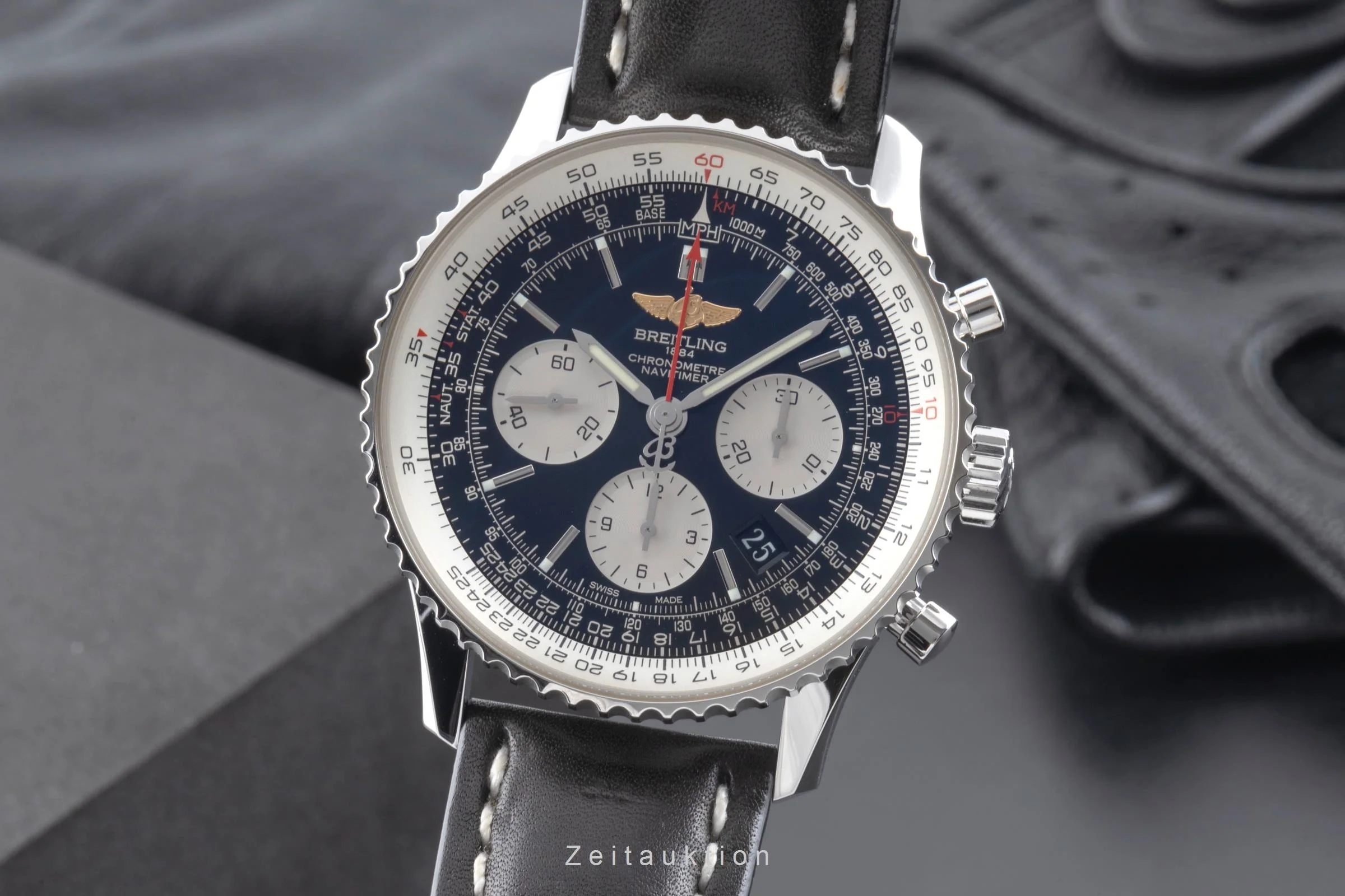 Breitling Navitimer 01 chronograph steel automatic men's watch AB012012/BB01 LP: 9300EUR  [2504710] - Image 2
