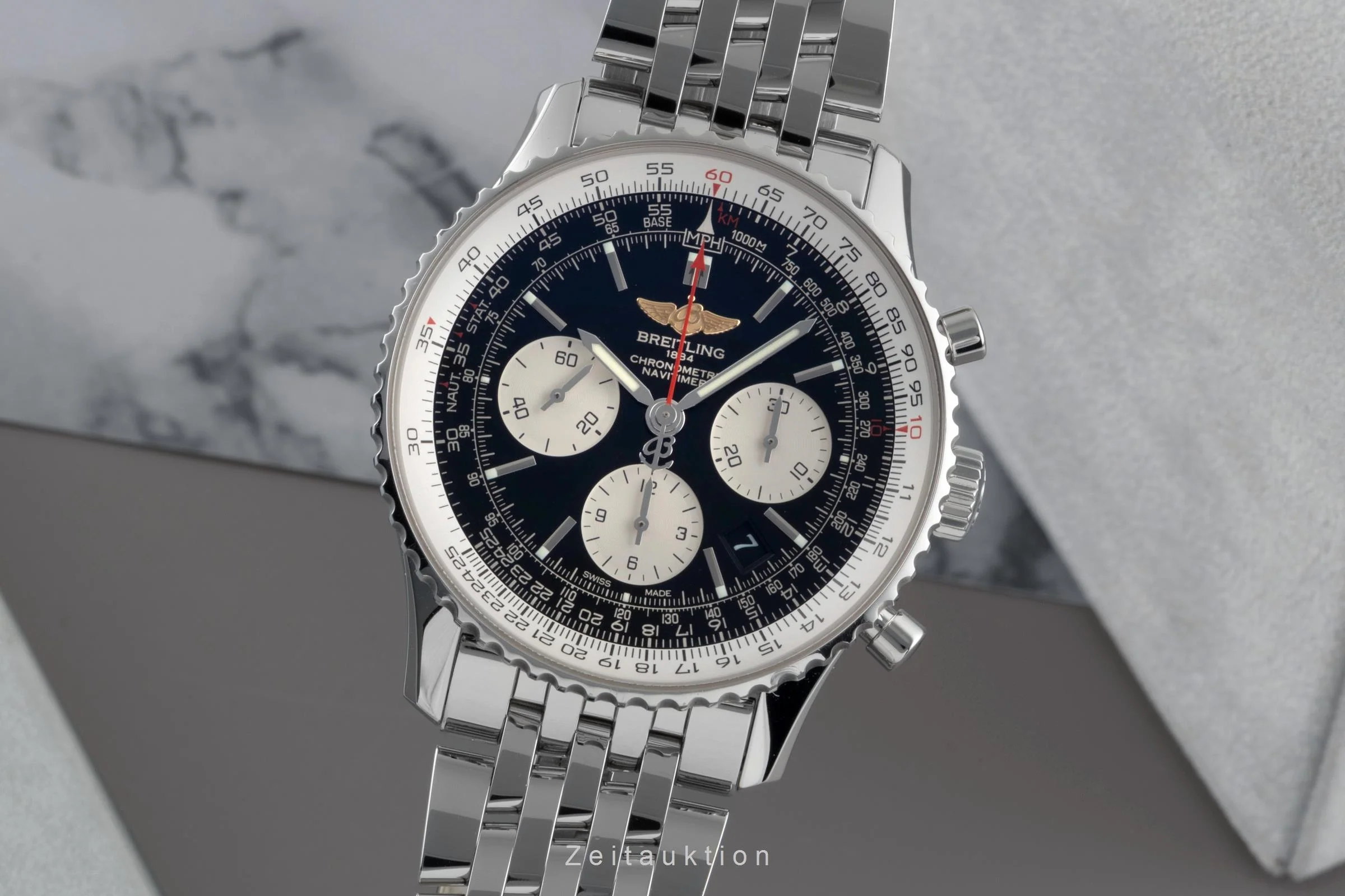 Breitling Navitimer 01 chronograph steel automatic men's watch AB012012/BB01 LP: 9850EUR  [2600194] - Image 2
