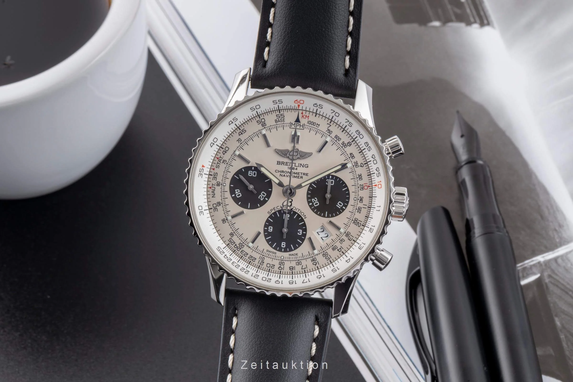 Breitling Navitimer 01 chronograph steel automatic men's watch AB012012/G826 LP: 9050EUR  [2500862] - Image 2