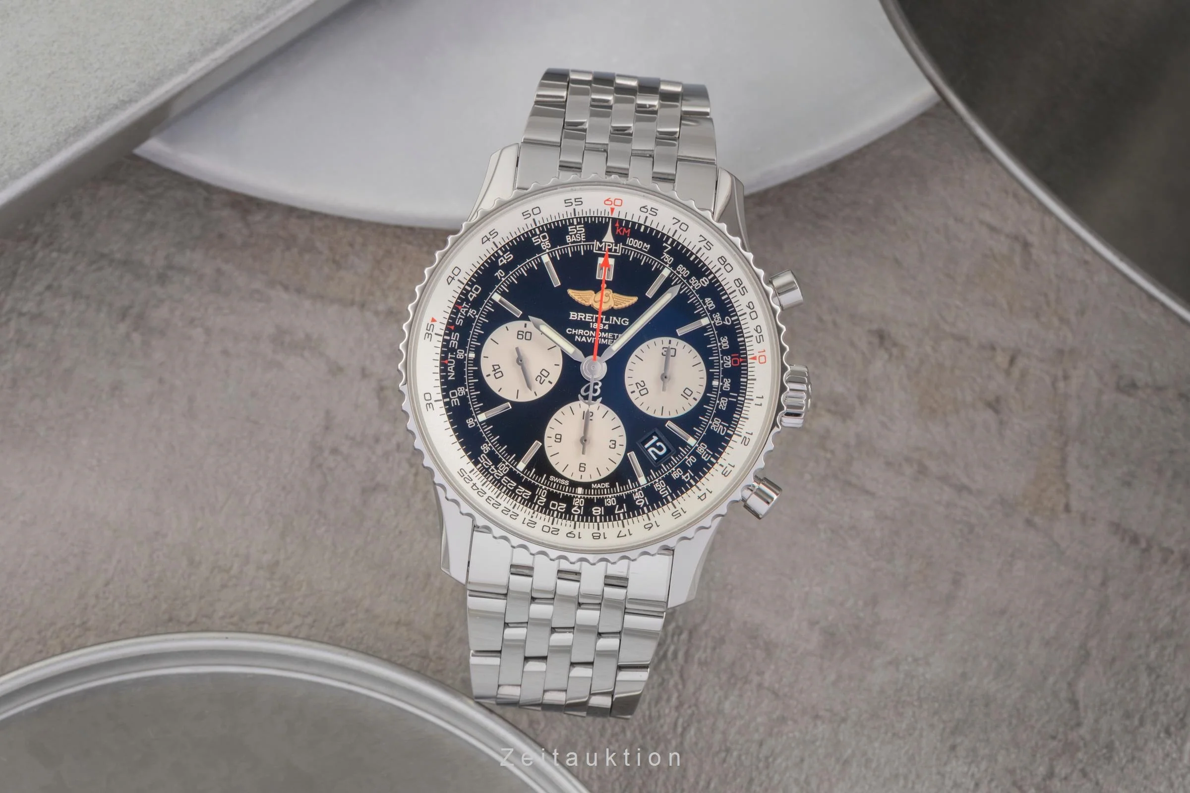 Breitling Navitimer 01 chronograph steel automatic men's watch AB0121211B2A1  [2503688] - Image 4