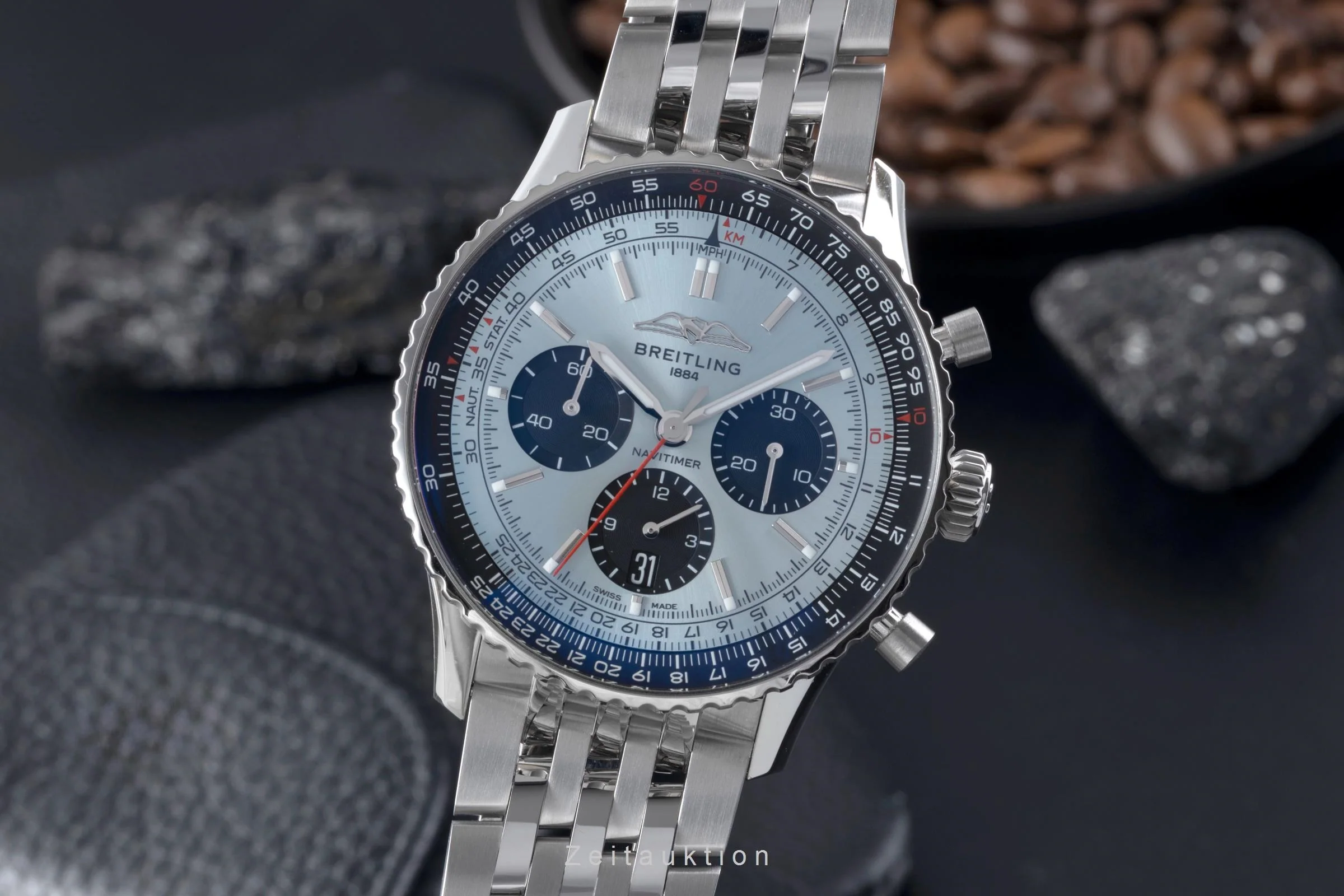 Breitling Navitimer 01 chronograph steel automatic men's watch AB0138241C1A1 LP: 9850EUR  [2507424] - Image 2