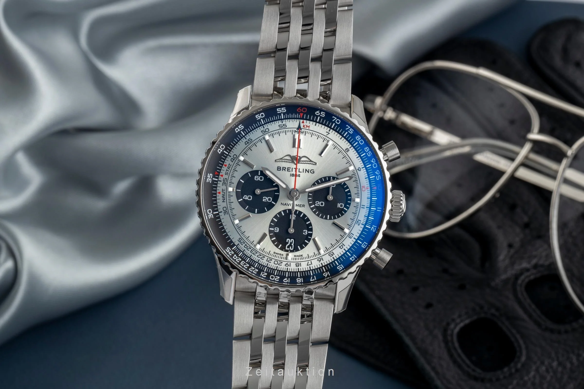 Breitling Navitimer 01 chronograph steel automatic men's watch AB0138241G1A1 LP: 9650EUR  [2503292] - Image 2