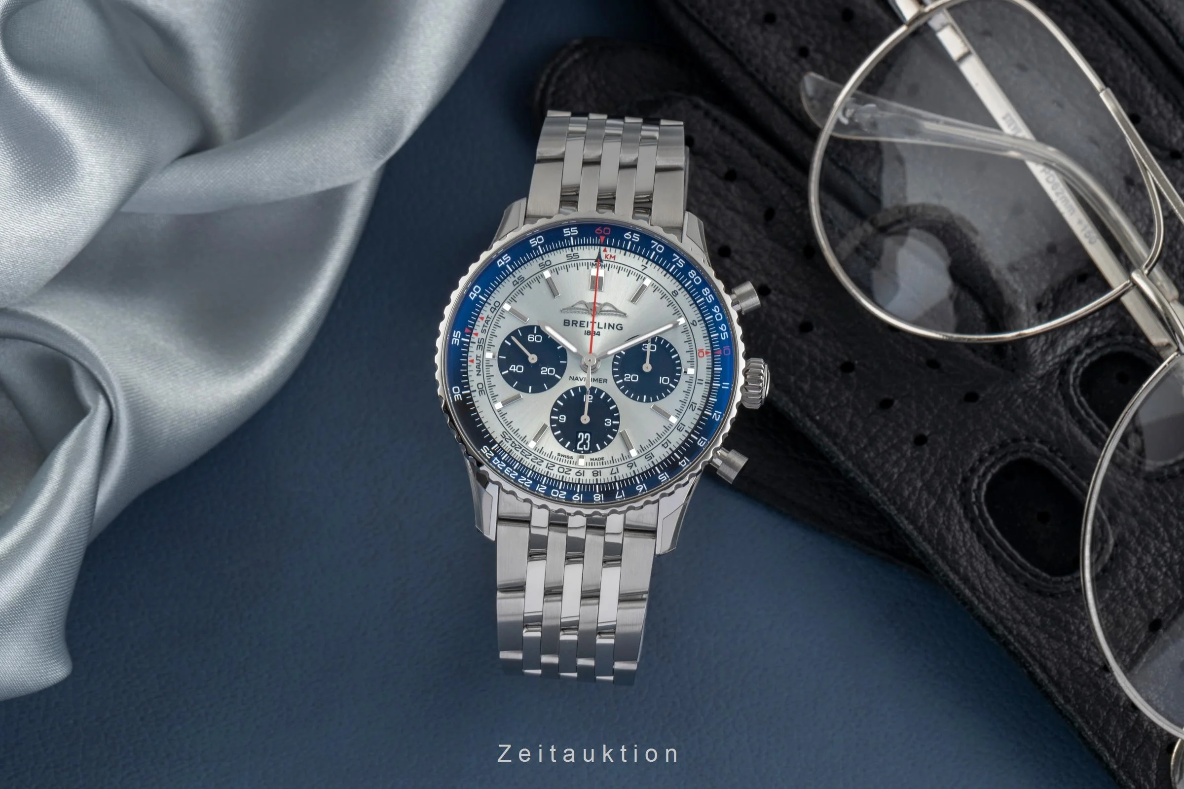 Breitling Navitimer 01 chronograph steel automatic men's watch AB0138241G1A1 LP: 9650EUR  [2503292] - Image 4