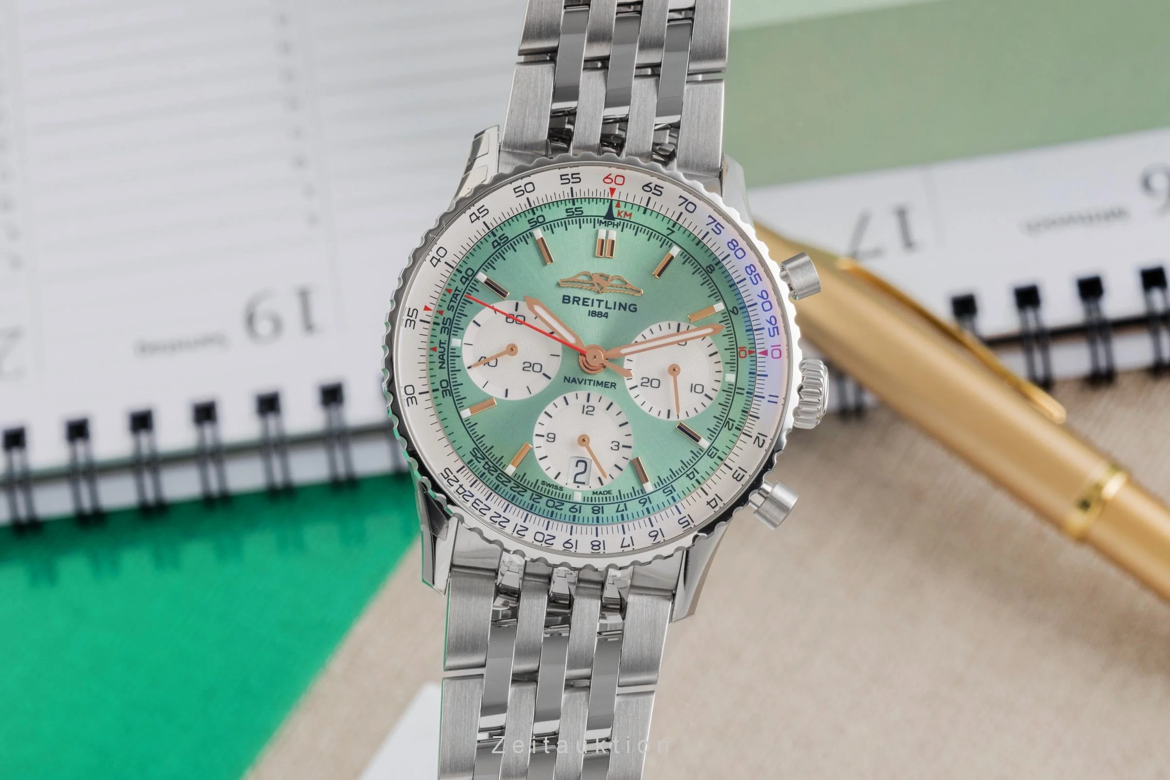 Breitling Navitimer 01 chronograph steel automatic men's watch AB0139211L1A1 LP: 9650EUR  [2504173] - Image 2