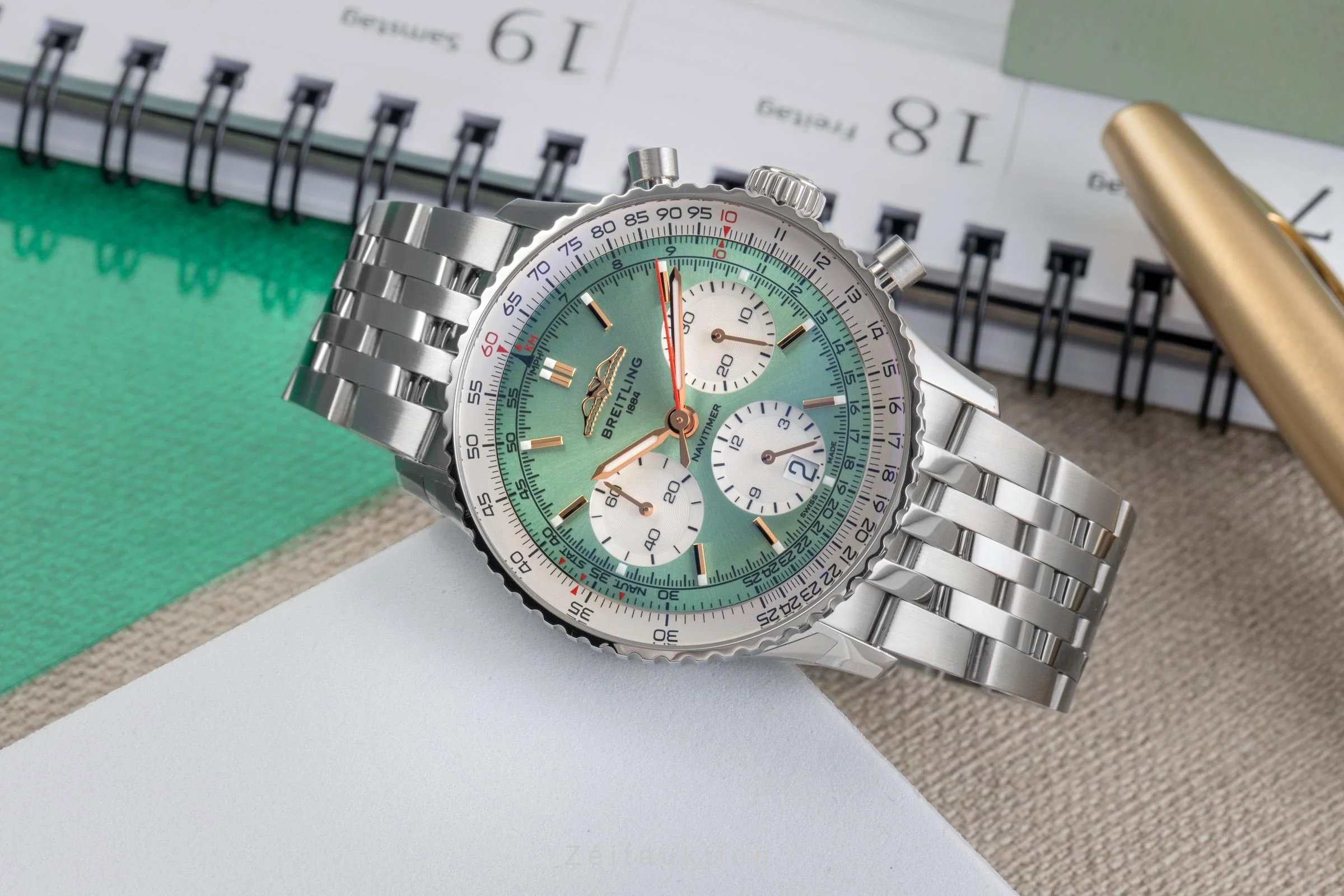 Breitling Navitimer 01 chronograph steel automatic men's watch AB0139211L1A1 LP: 9650EUR  [2504173] - Image 3