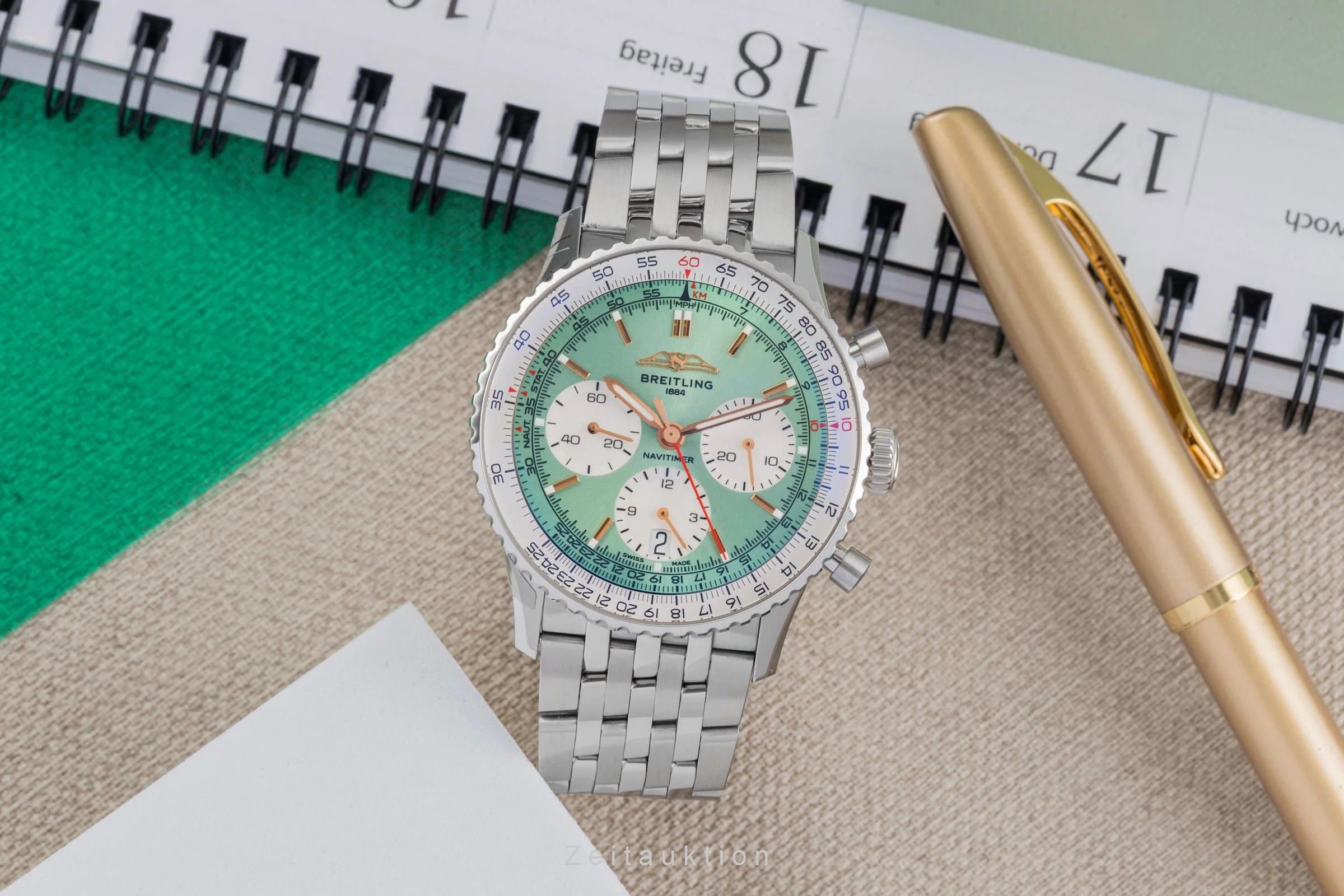 Breitling Navitimer 01 chronograph steel automatic men's watch AB0139211L1A1 LP: 9650EUR  [2504173] - Image 4