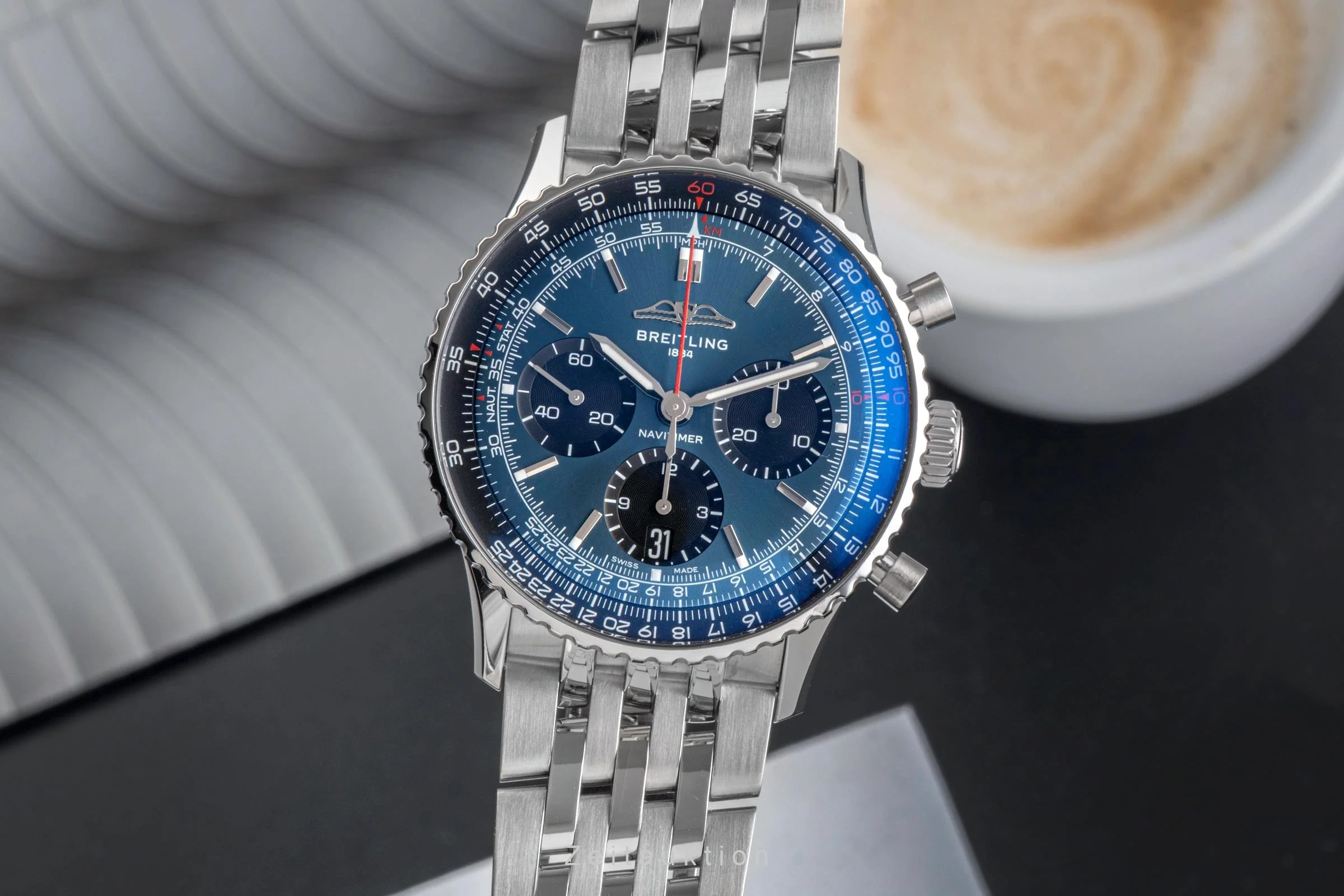 Breitling Navitimer 01 chronograph steel automatic men's watch AB0139241C1P1 LP: 9650EUR  [2503762] - Image 2
