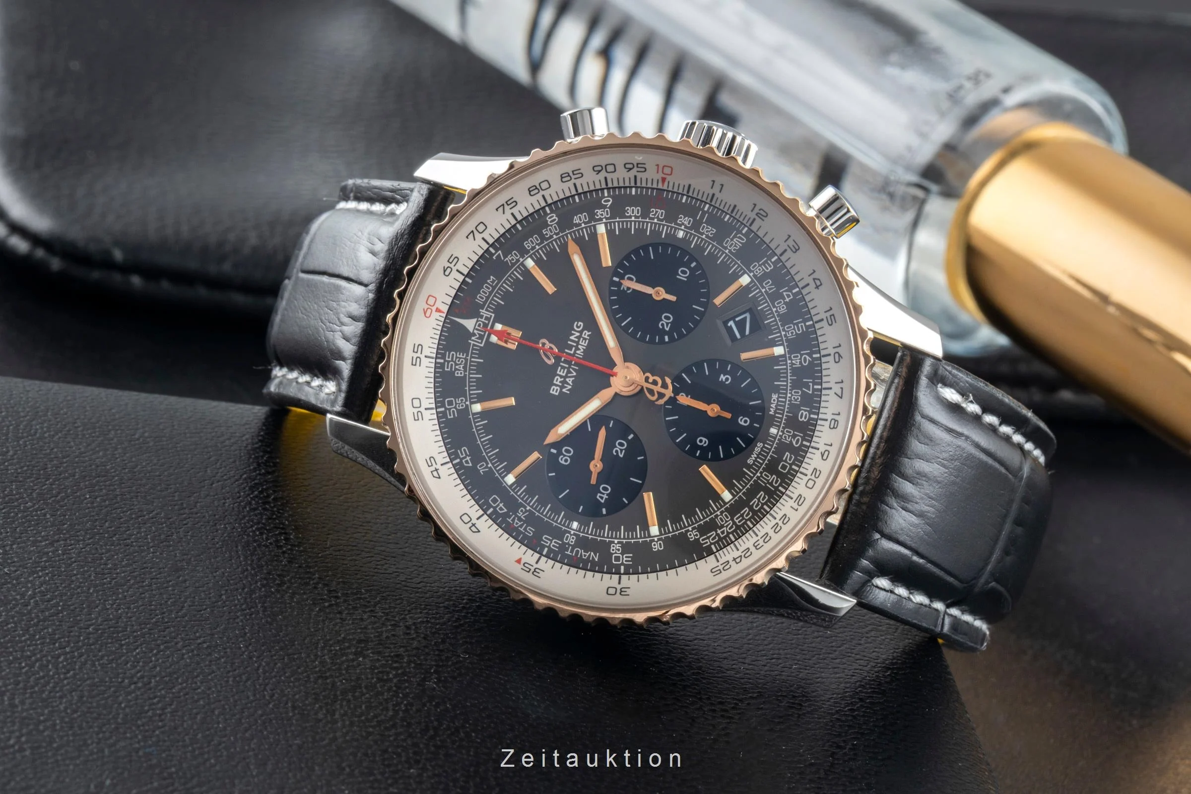 Breitling Navitimer 01 chronograph steel / gold automatic men's watch UB0121211F1P1 LP: 10500EUR  [2505728] - Image 3