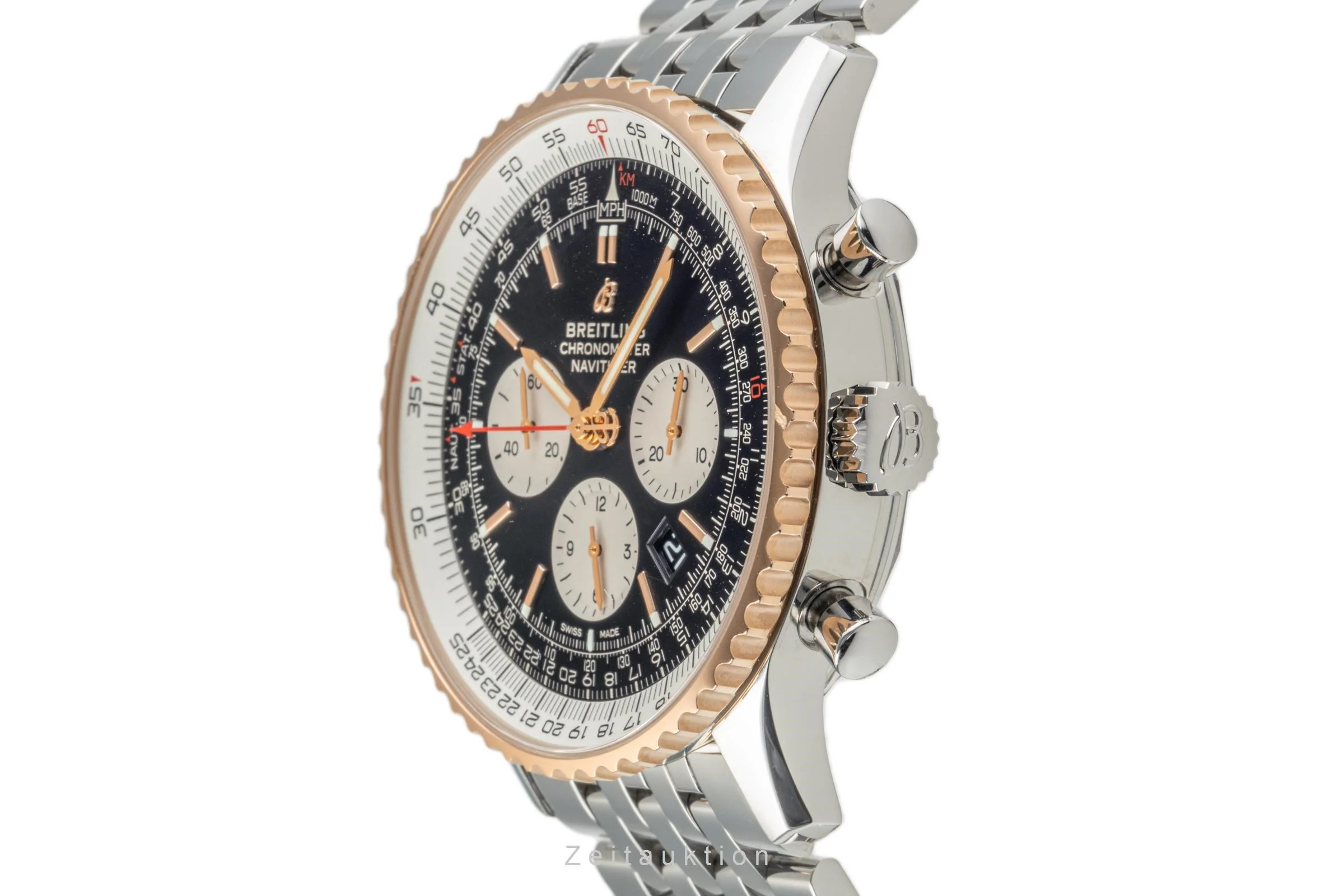 Breitling Navitimer 01 chronograph steel / gold automatic men's watch UB0127 LP: 11250EUR  [2303823] - Image 6
