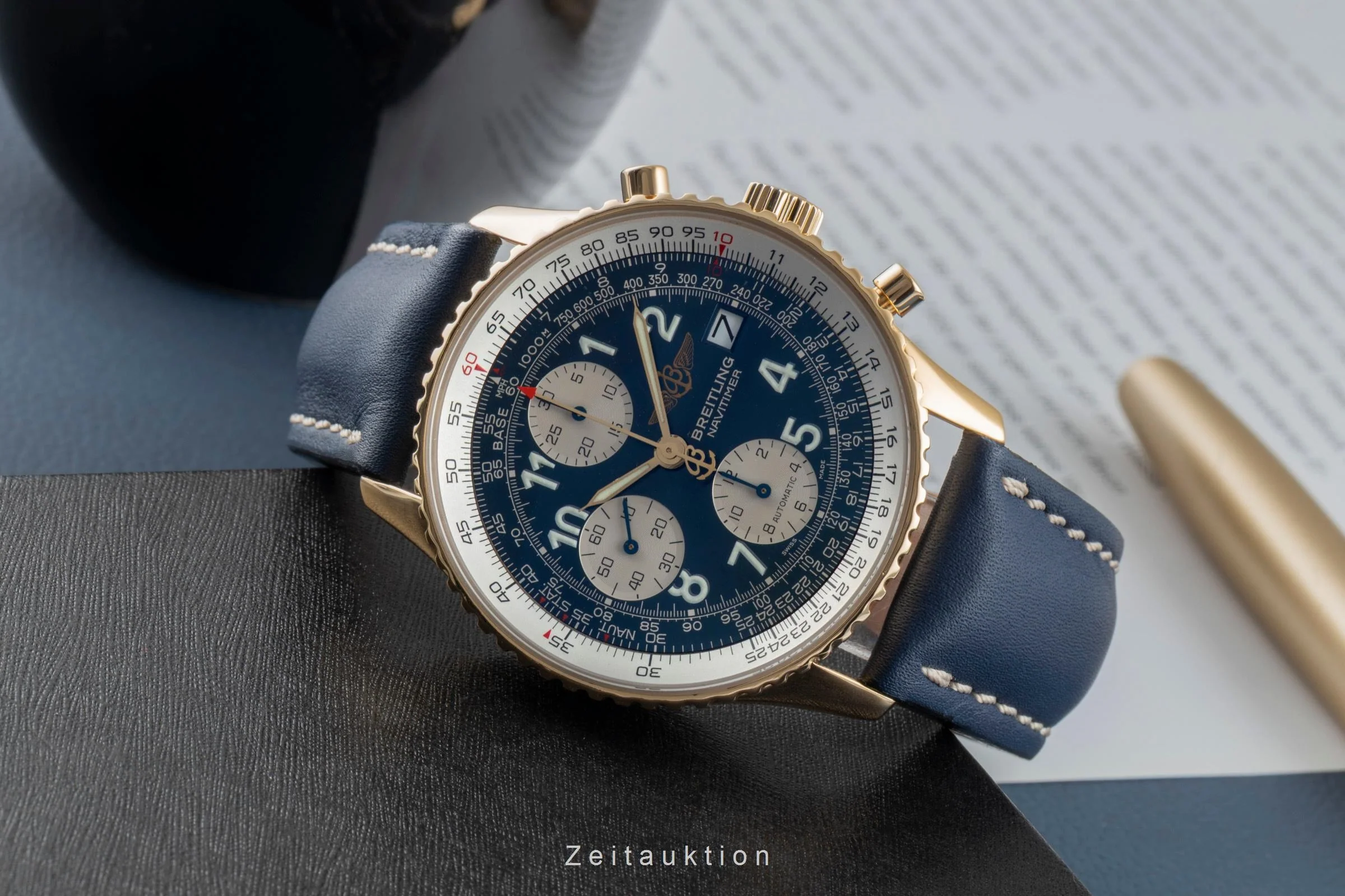Breitling Navitimer chronograph 18 ct gold automatic men's watch K13020  [2505791] - Image 3