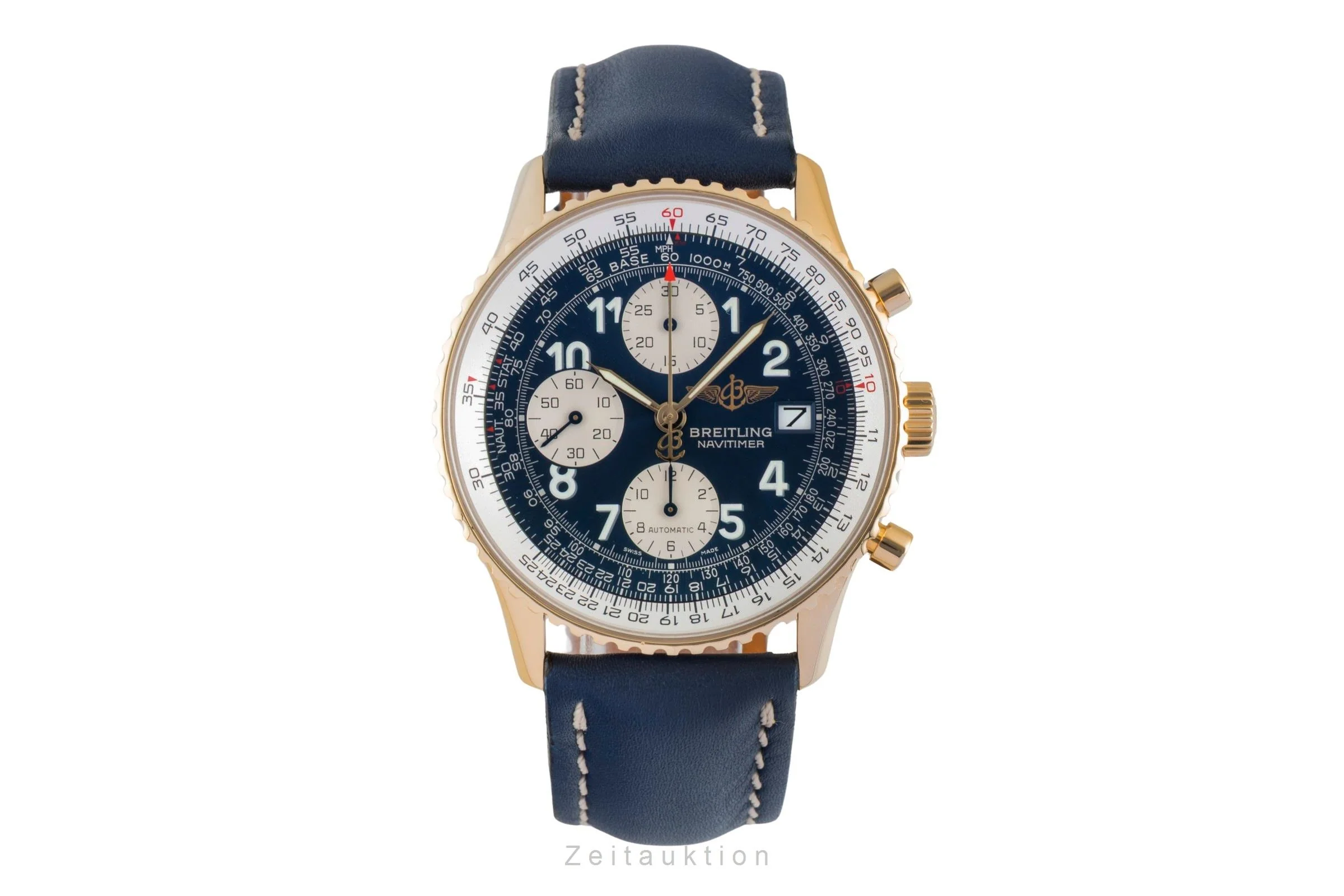 Breitling Navitimer chronograph 18 ct gold automatic men's watch K13020  [2505791] - Image 5