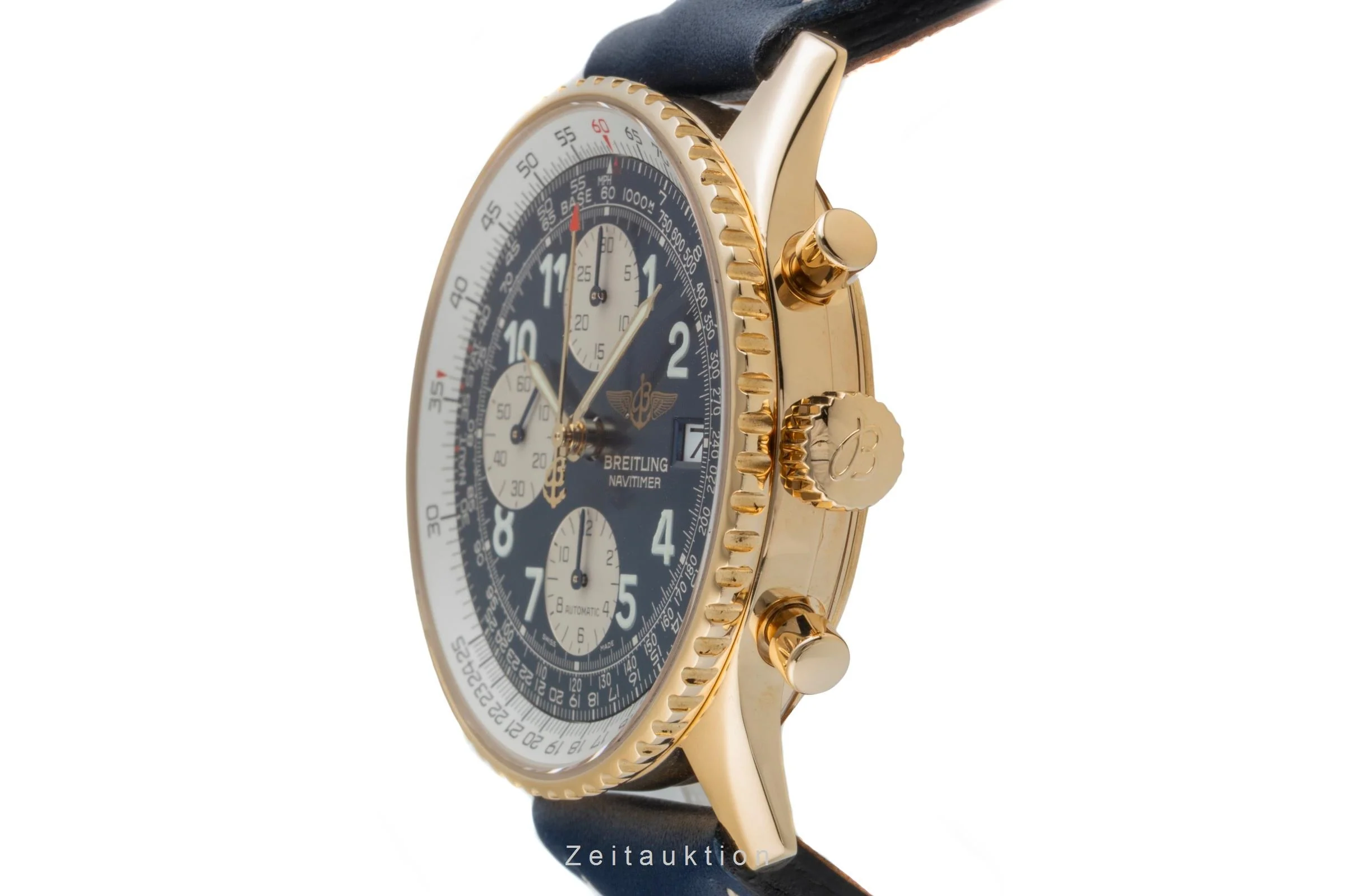 Breitling Navitimer chronograph 18 ct gold automatic men's watch K13020  [2505791] - Image 7