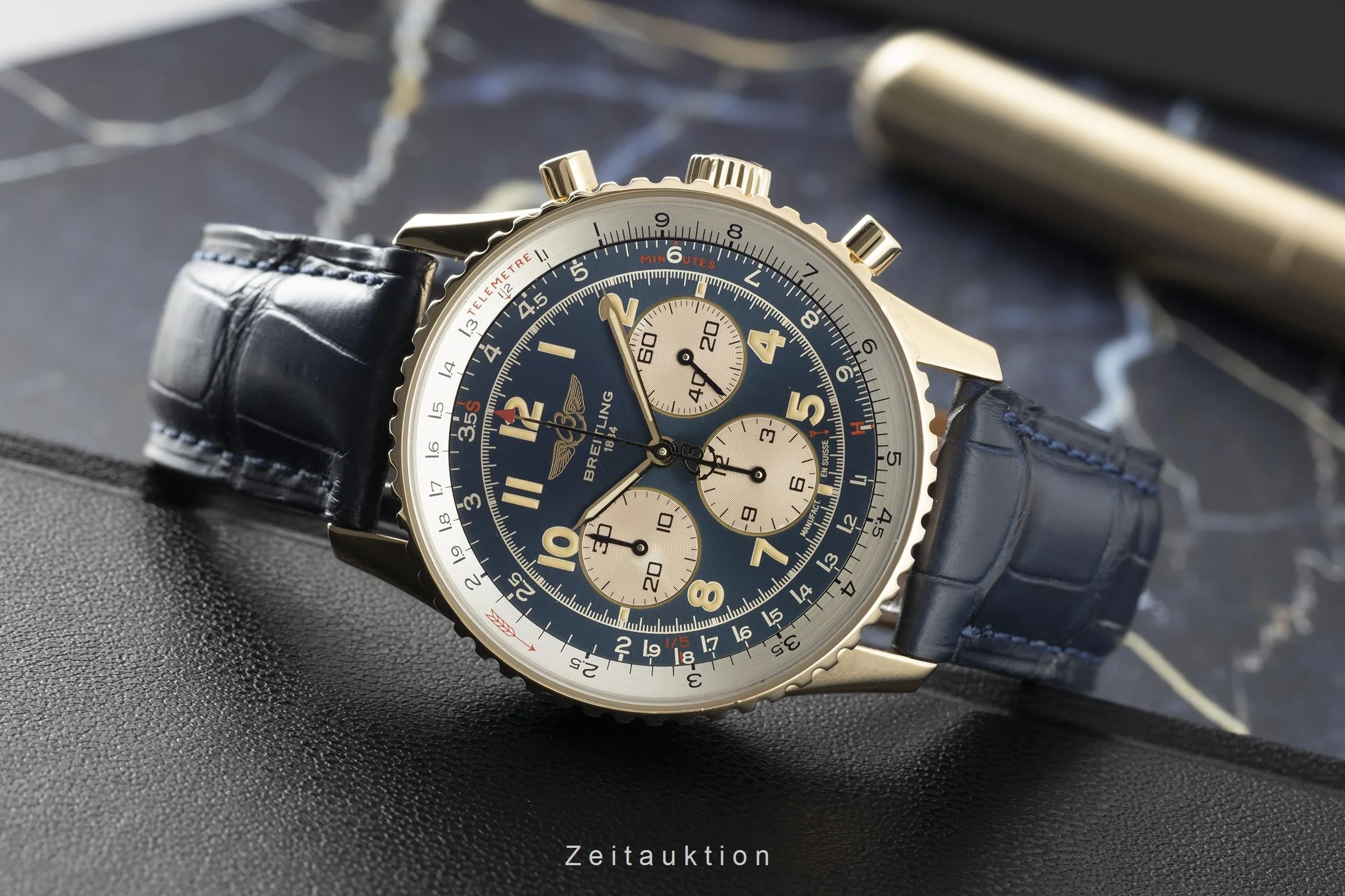 Breitling Navitimer chronograph 18 ct gold automatic men's watch K30022  [2201113] - Image 2