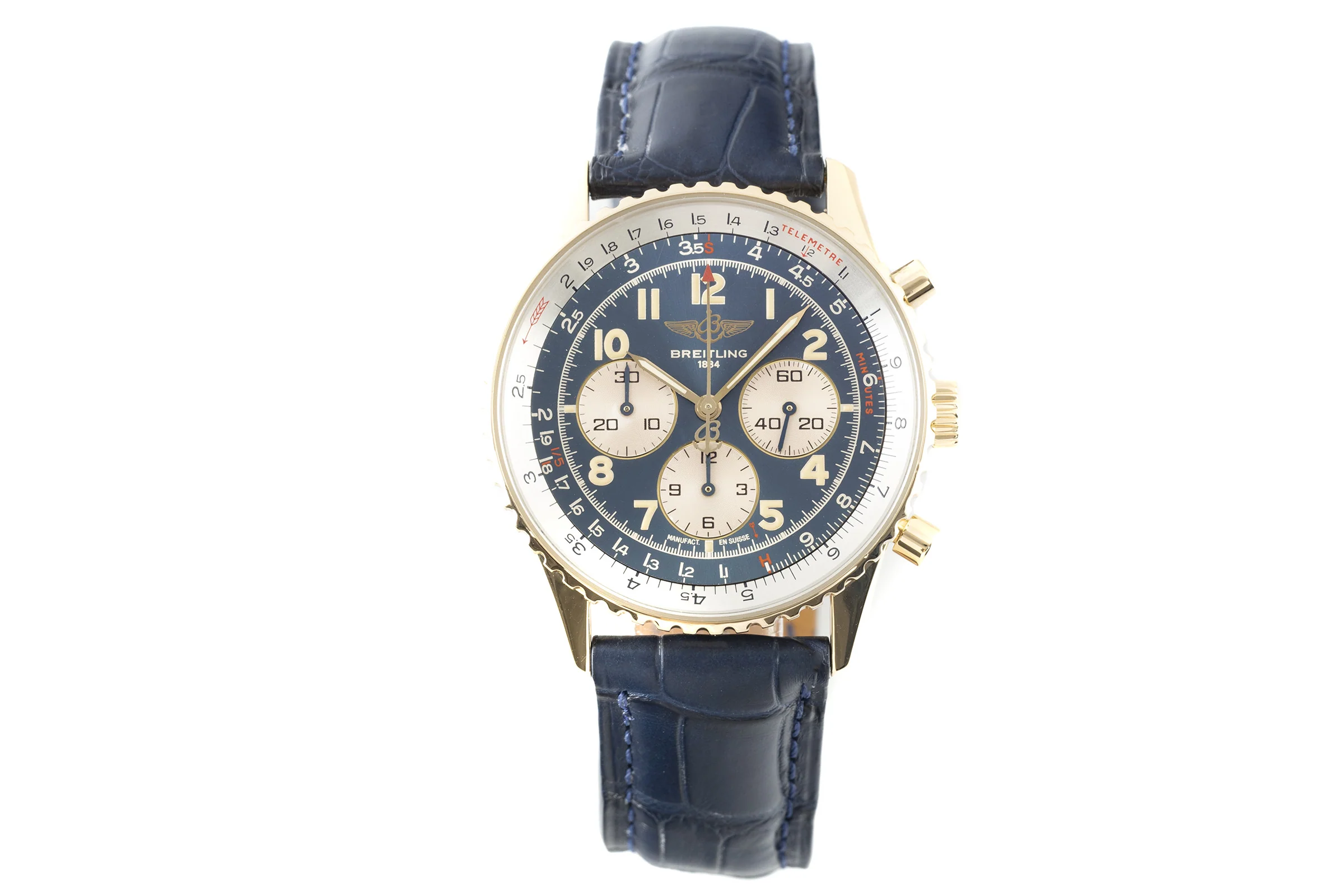 Breitling Navitimer chronograph 18 ct gold automatic men's watch K30022  [2201113] - Image 4