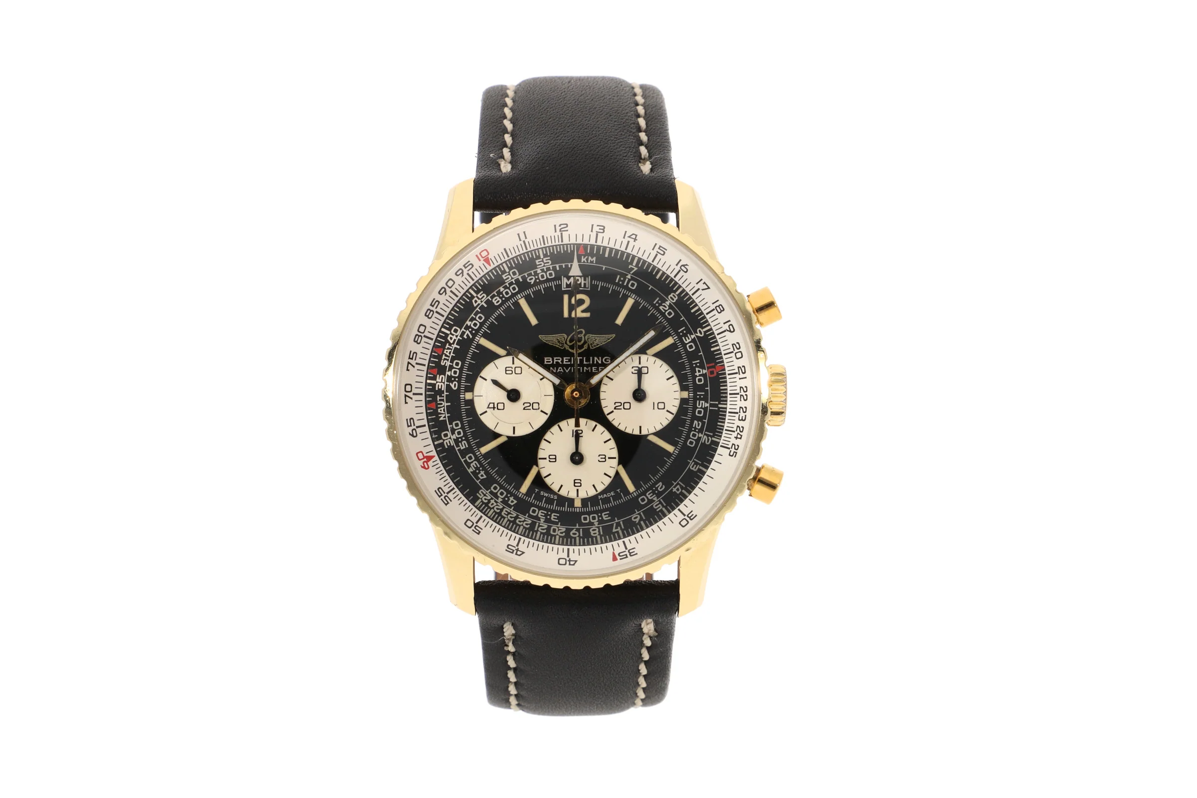 Breitling Navitimer chronograph 18 ct gold manual winding men's watch 81600  [2108450] - Image 4