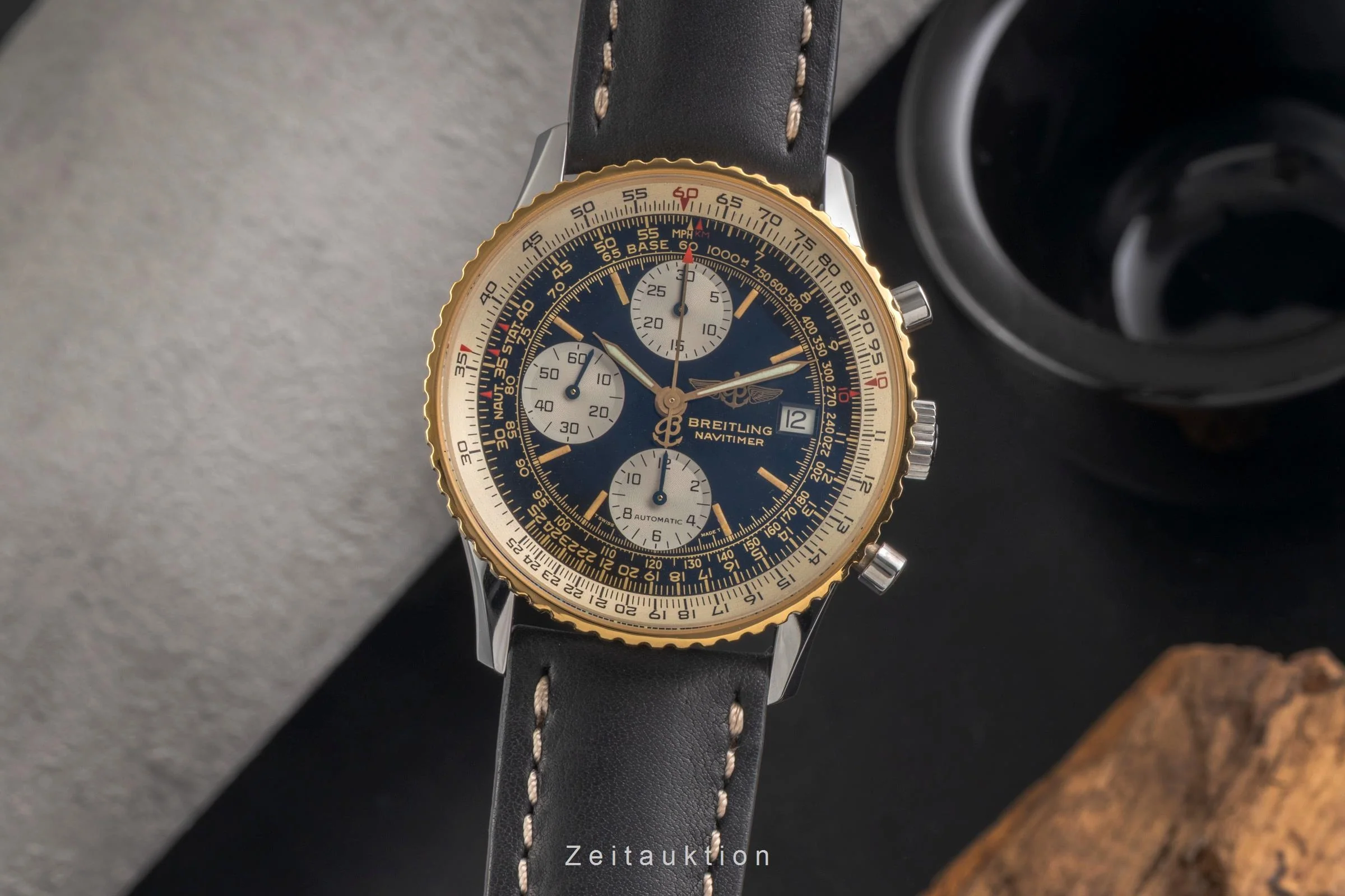 Breitling Navitimer chronograph gilt / steel automatic men's watch 81610  [2503228] - Image 2