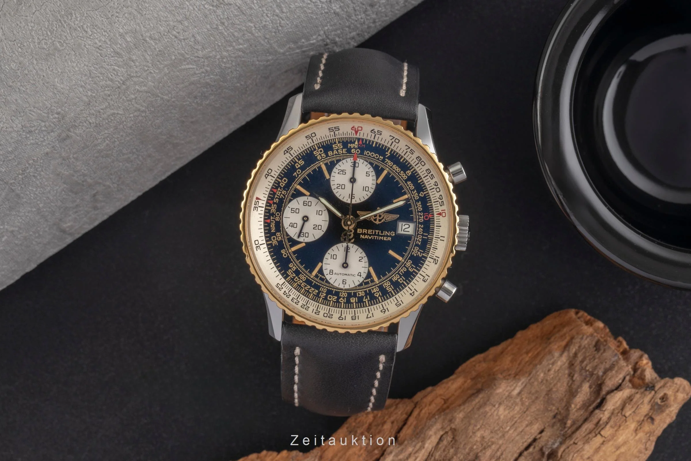 Breitling Navitimer chronograph gilt / steel automatic men's watch 81610  [2503228] - Image 4
