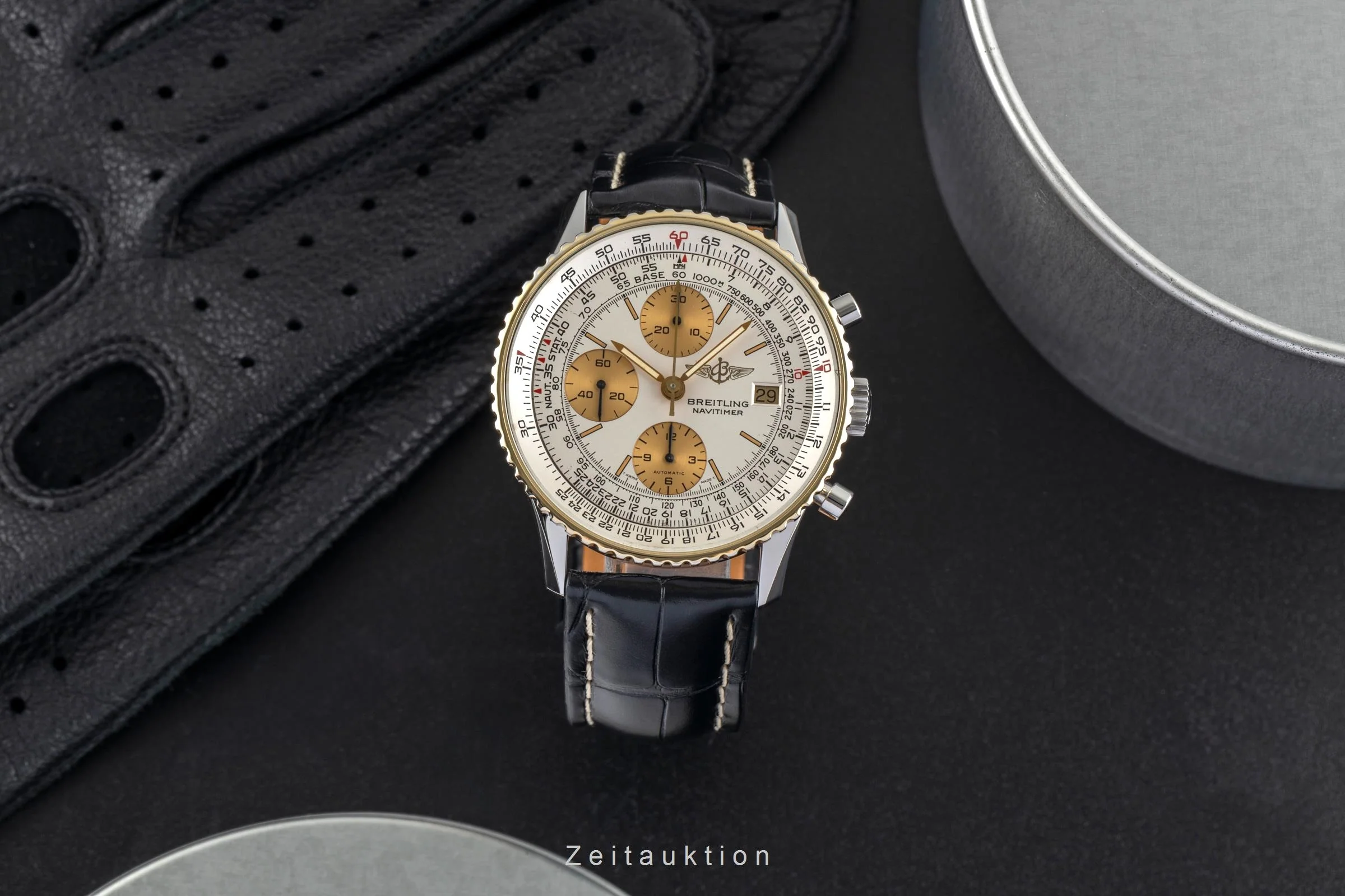 Breitling Navitimer chronograph gilt / steel automatic men's watch 81610  [2504456] - Image 4