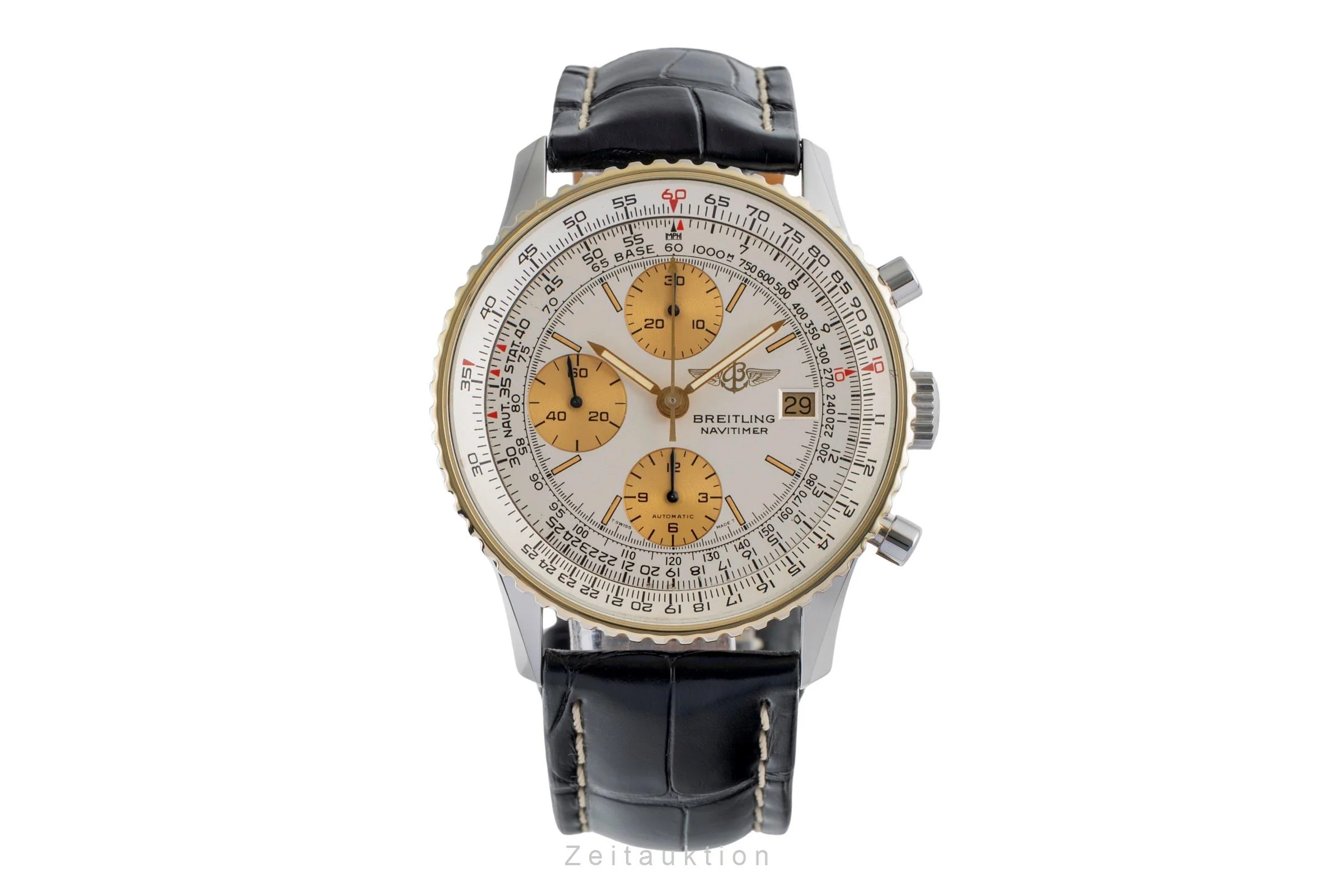Breitling Navitimer chronograph gilt / steel automatic men's watch 81610  [2504456] - Image 5