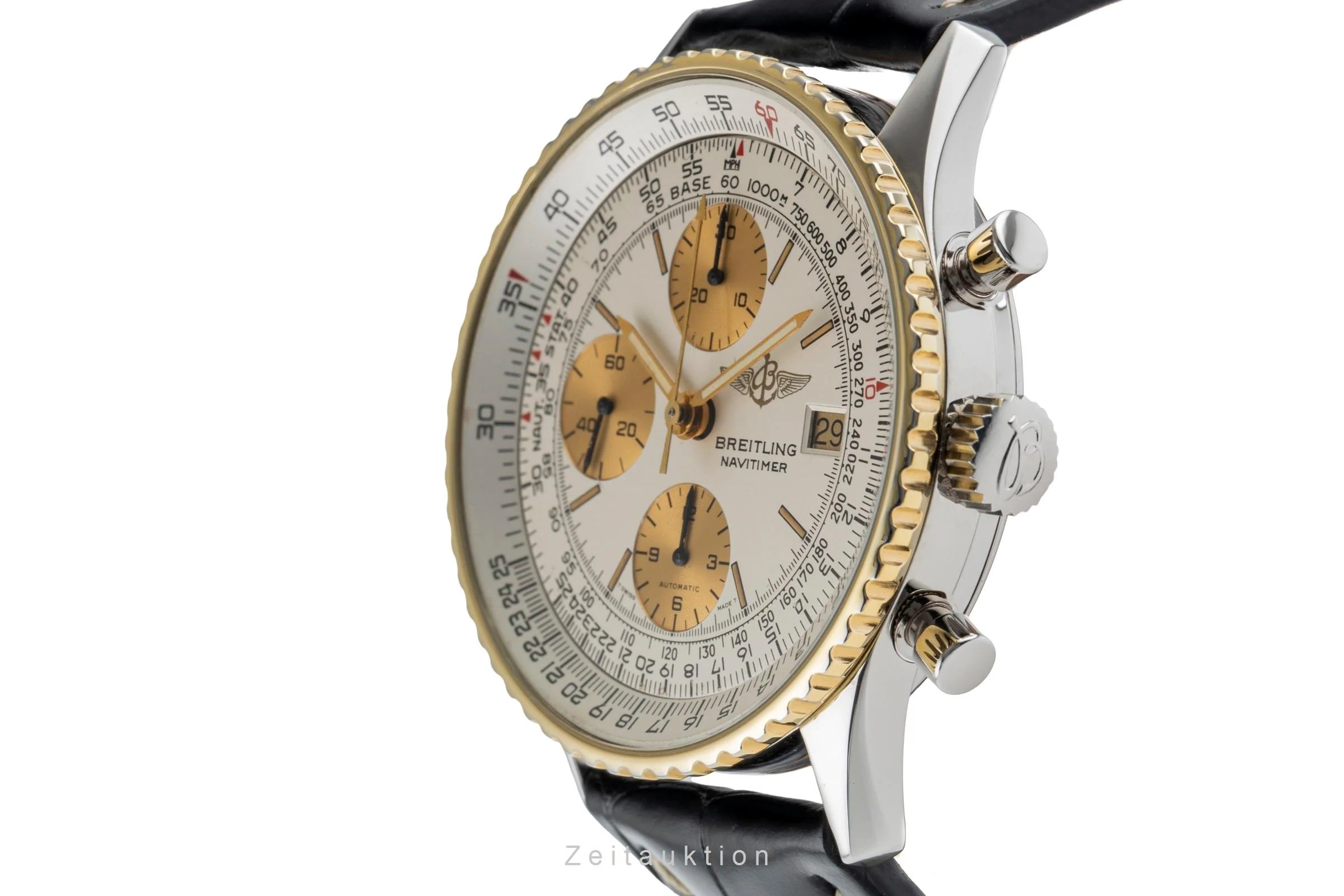 Breitling Navitimer chronograph gilt / steel automatic men's watch 81610  [2504456] - Image 7