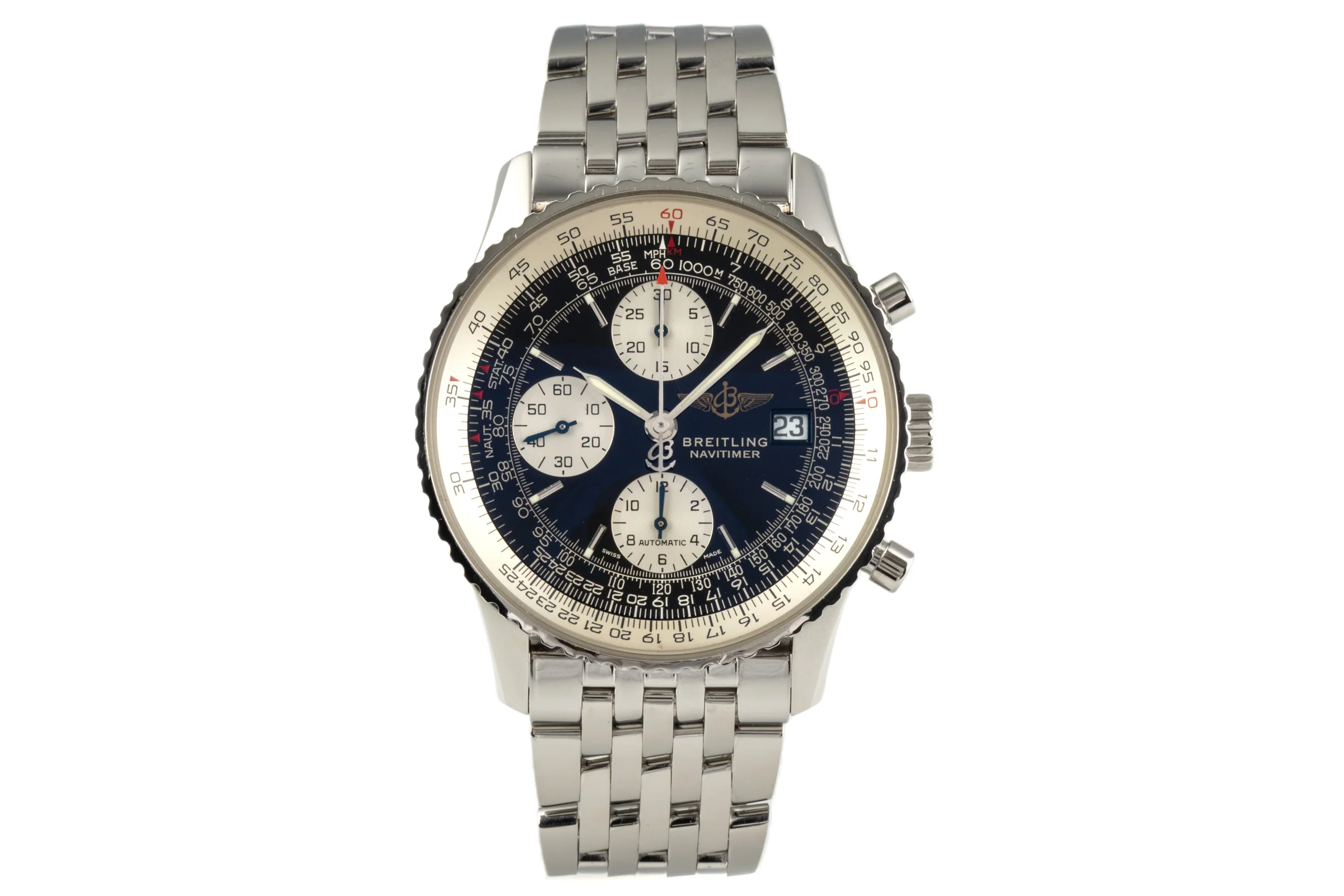 Breitling Navitimer chronograph steel automatic men's watch A13322 LP: 9050EUR  [2302552] - Image 4