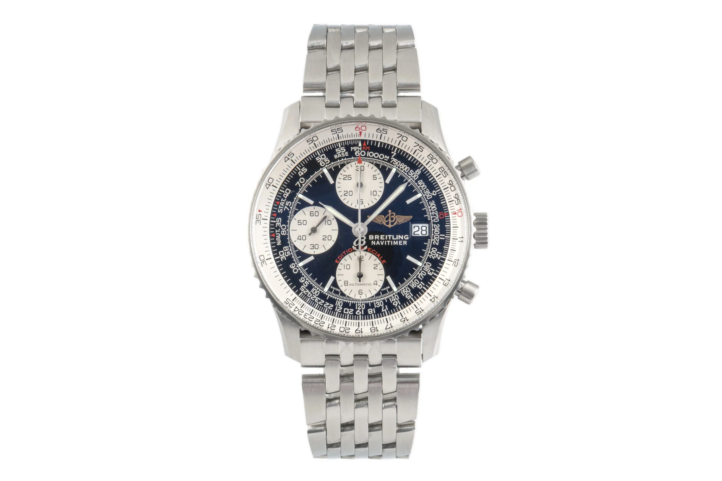 Breitling Navitimer chronograph steel automatic men's watch A13330 LP: 8850EUR  [2206631] - Image 4