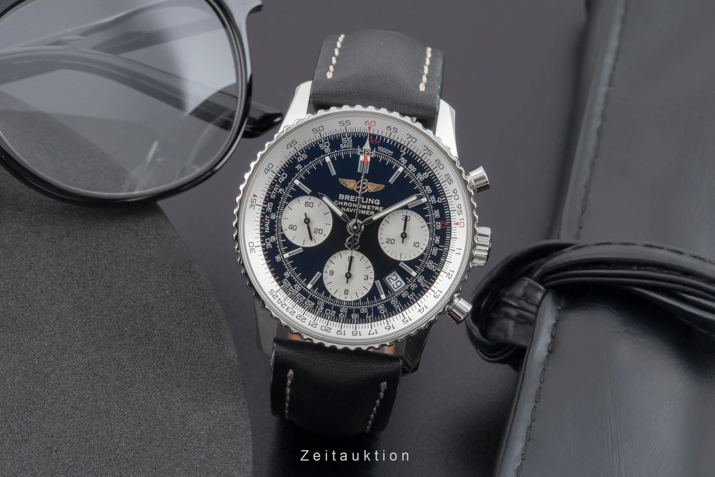 Breitling Navitimer chronograph steel automatic men's watch A23322-011  [2505296] - Image 4