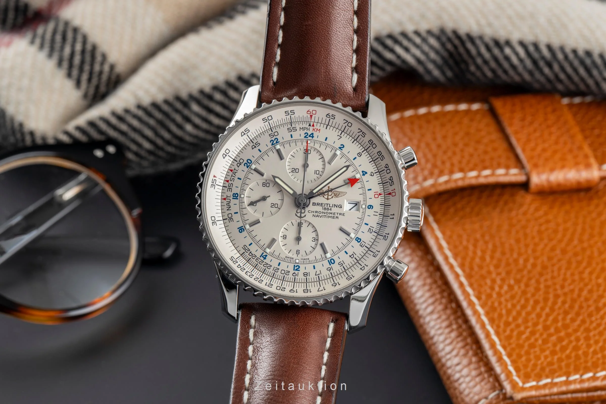 Breitling Navitimer chronograph steel automatic men's watch A24322  [2504472] - Image 2