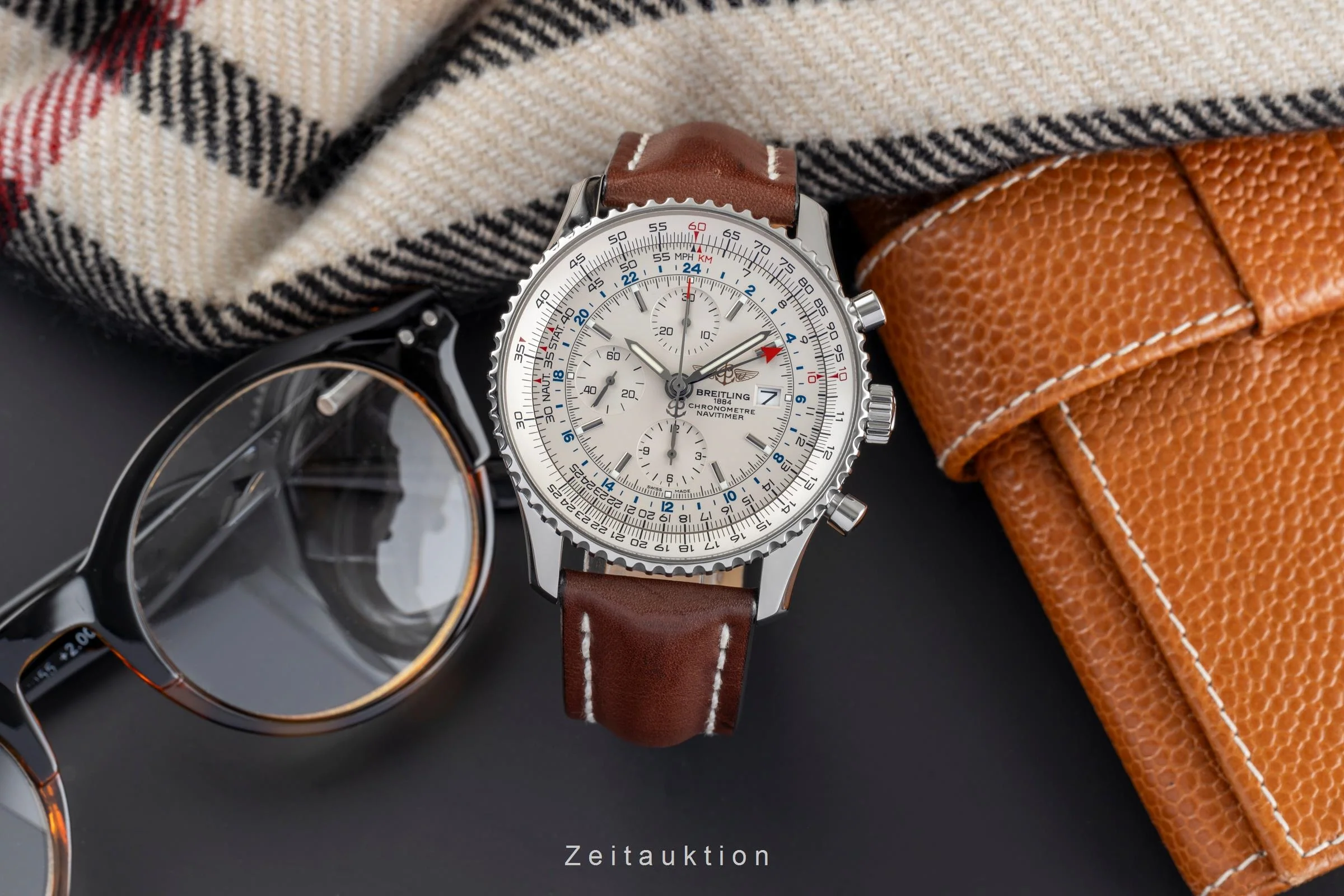 Breitling Navitimer chronograph steel automatic men's watch A24322  [2504472] - Image 4